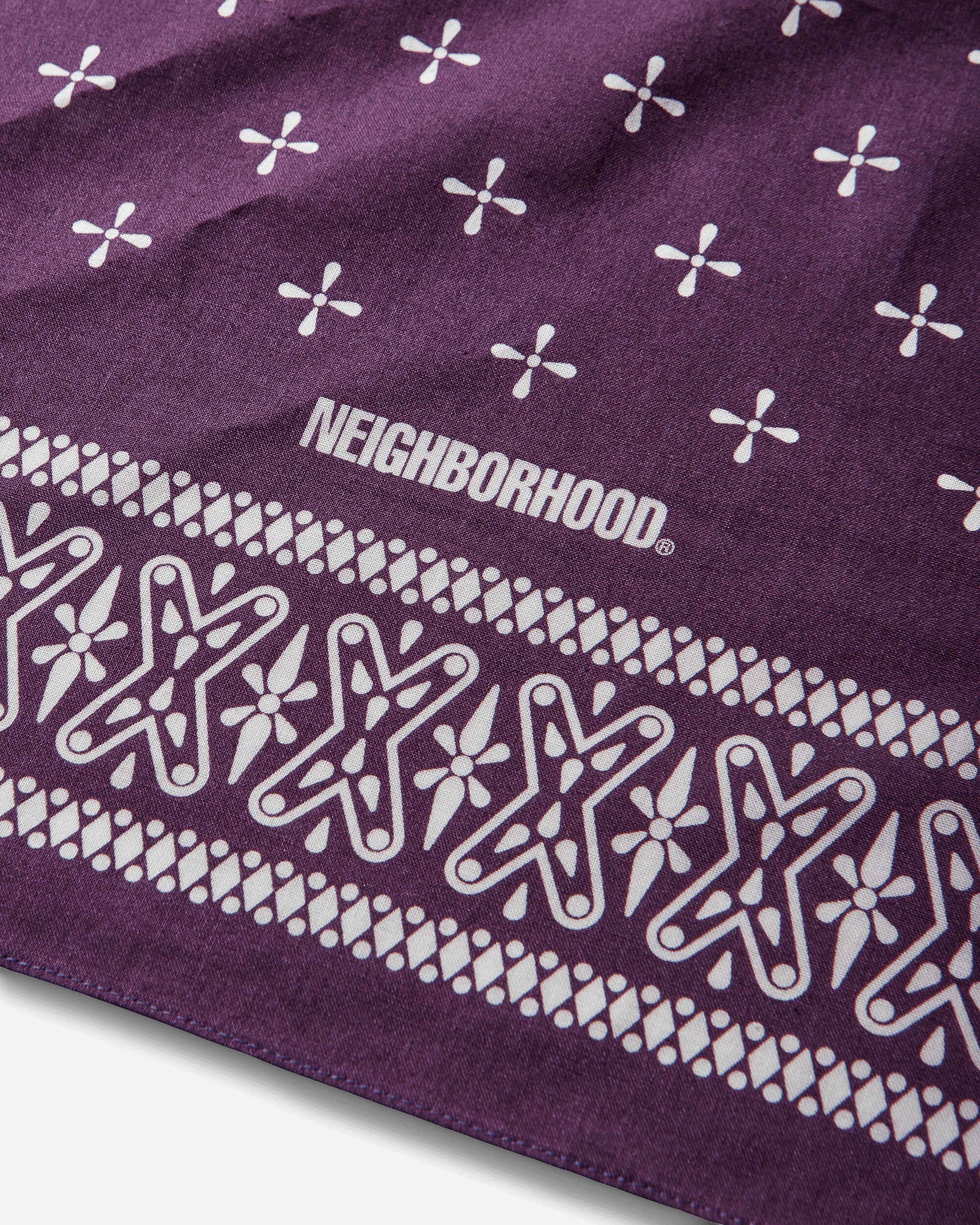 Cross Pattern Bandana Purple - Image 6