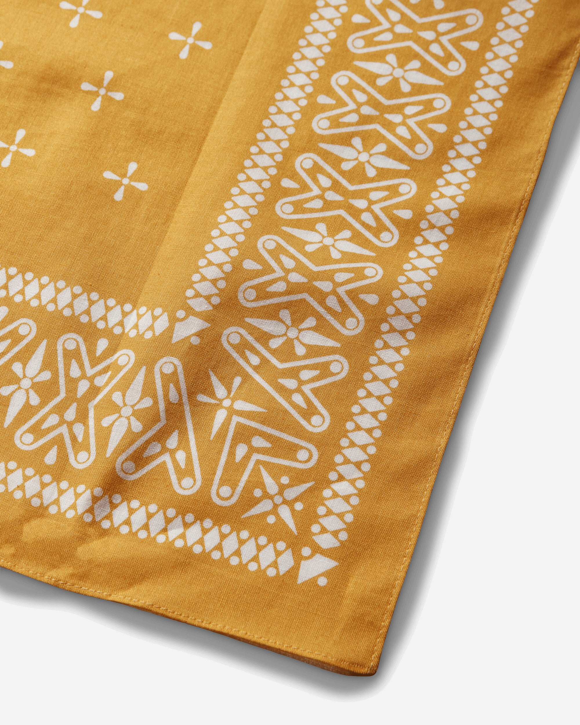 Cross Pattern Bandana Yellow - Image 6