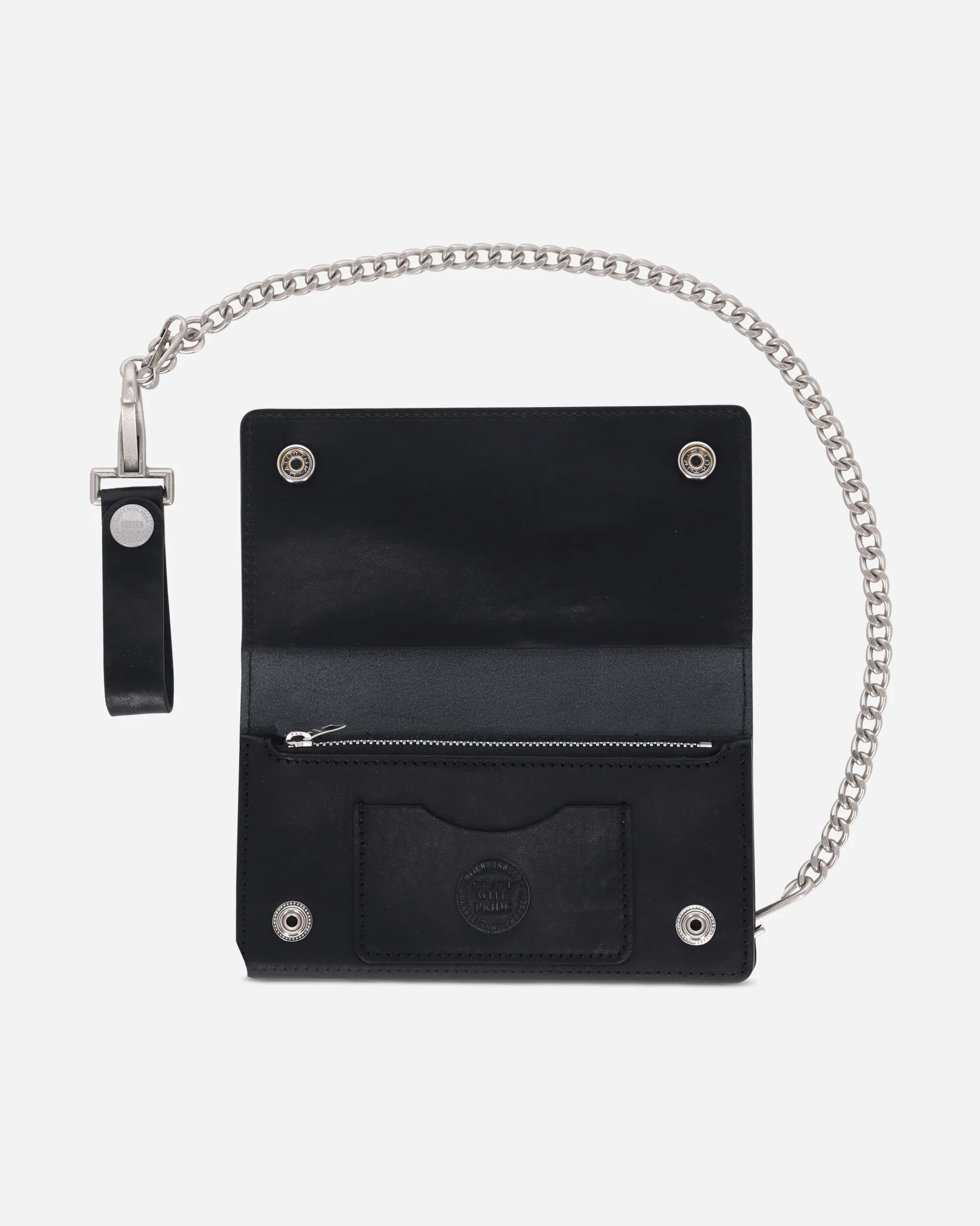 Leather Trucker Wallet Black - Image 4