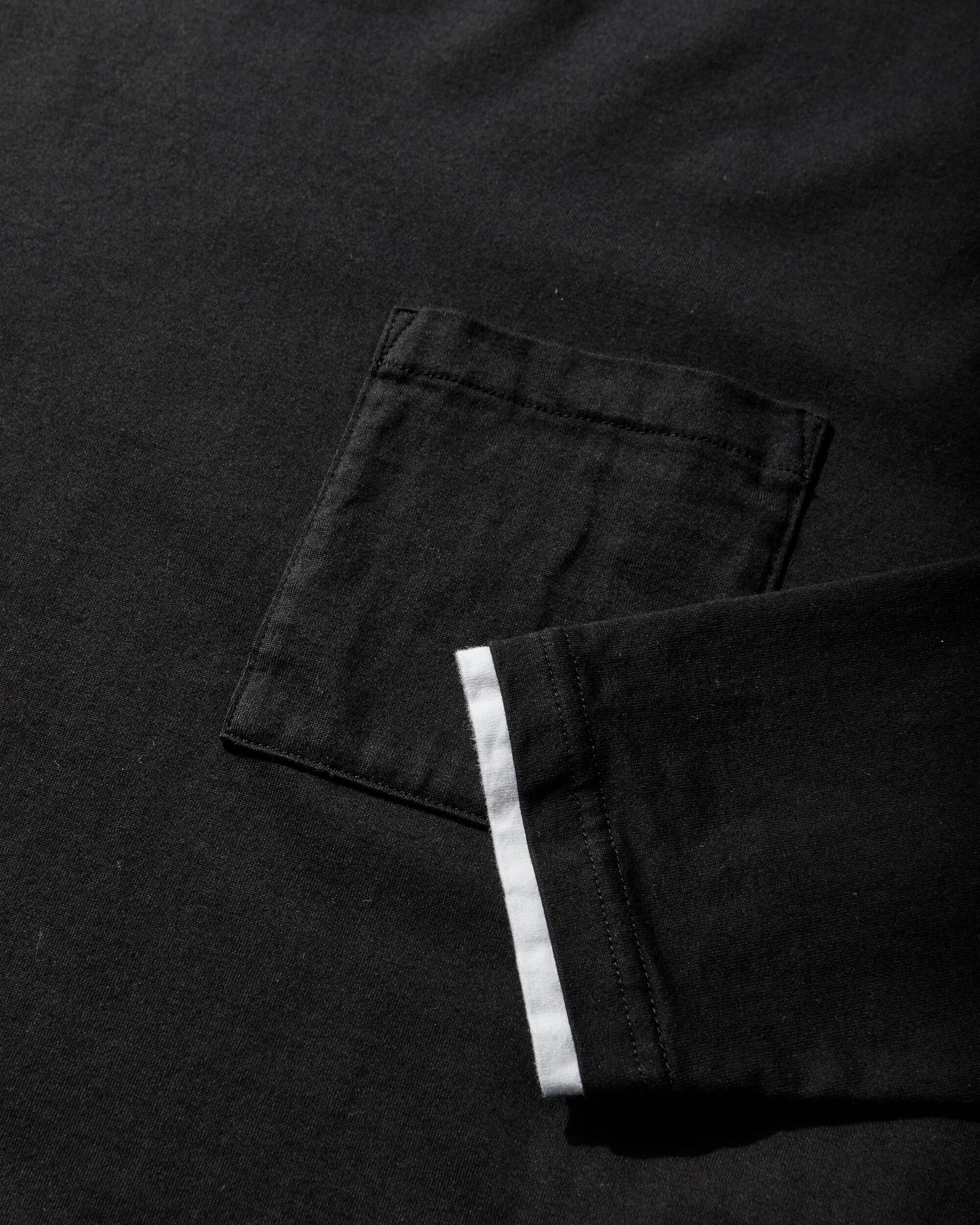 Men's BW Layered Trim Longsleeve T-Shirt Black - Image 4