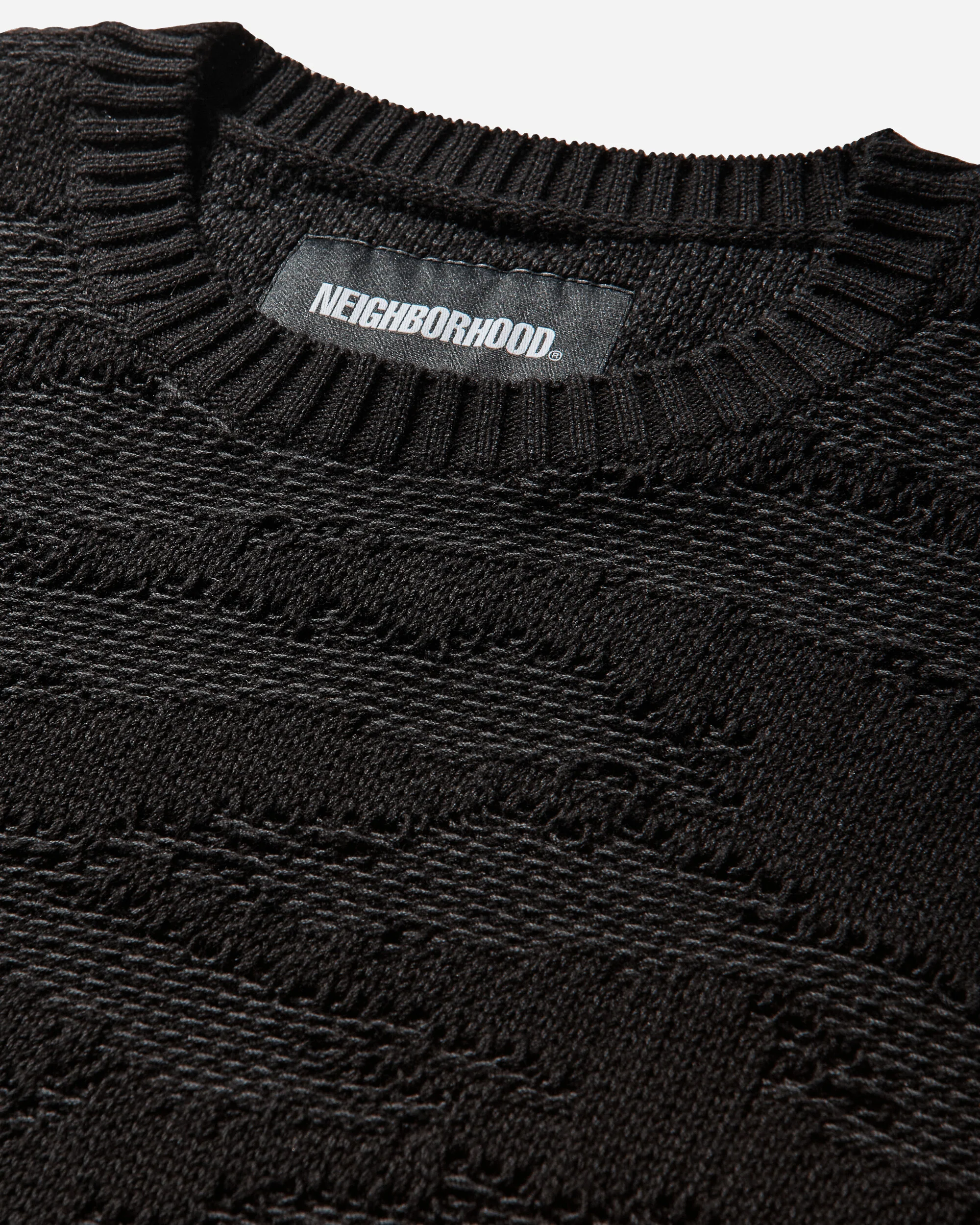 Men's Camo Pattern Crewneck Sweater Black - Image 3