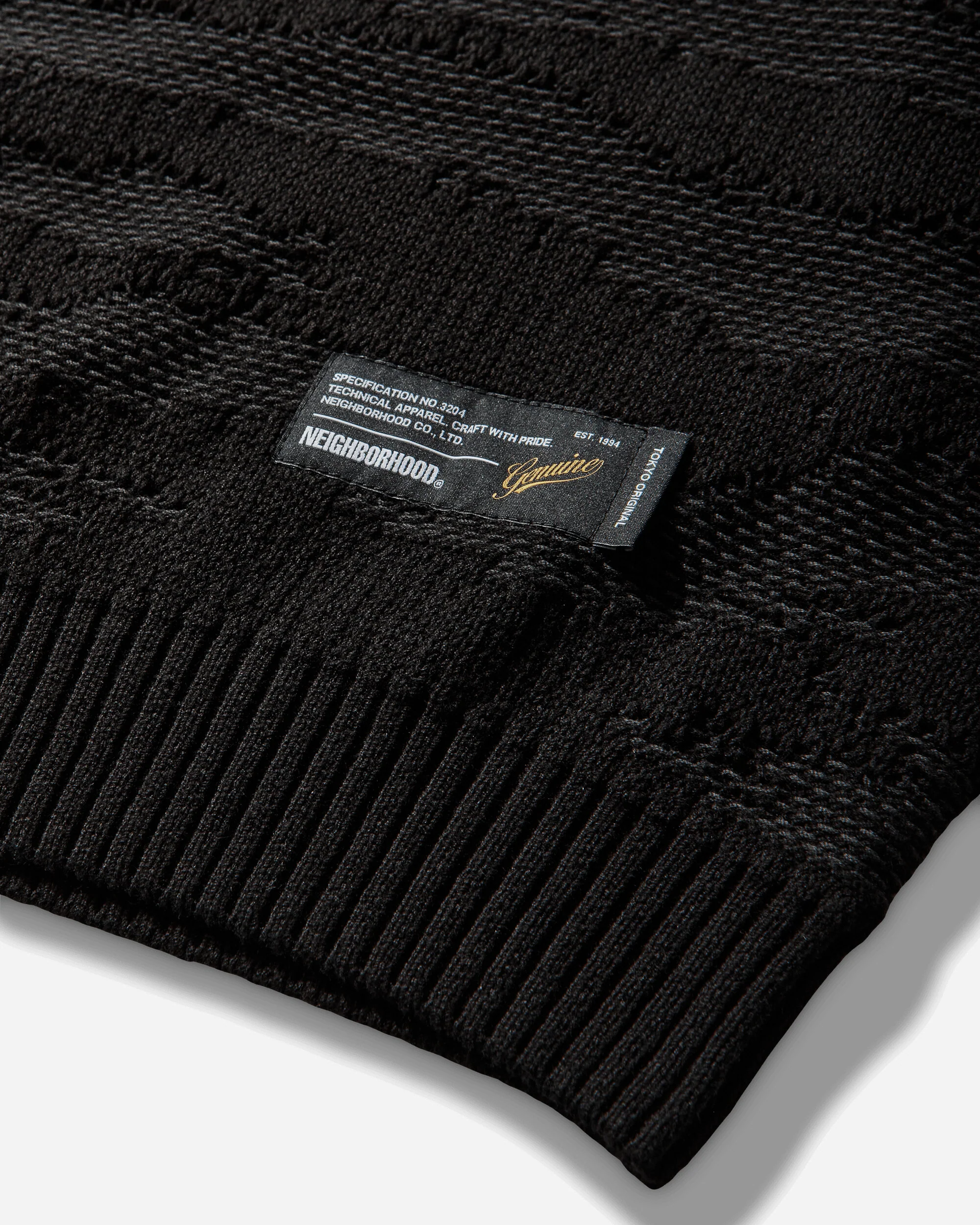 Men's Camo Pattern Crewneck Sweater Black - Image 4