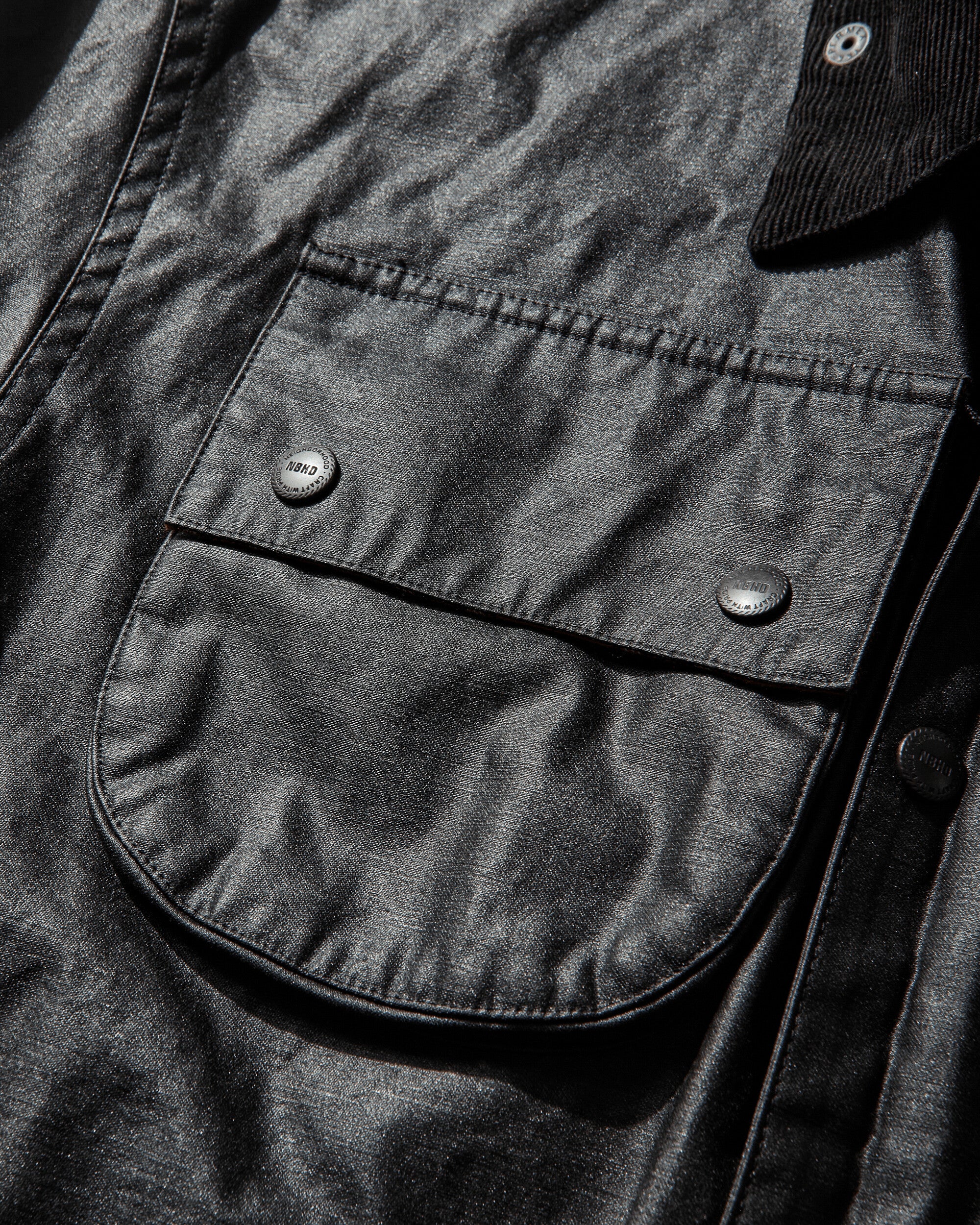 Men's Coated Field Jacket Black - Image 4