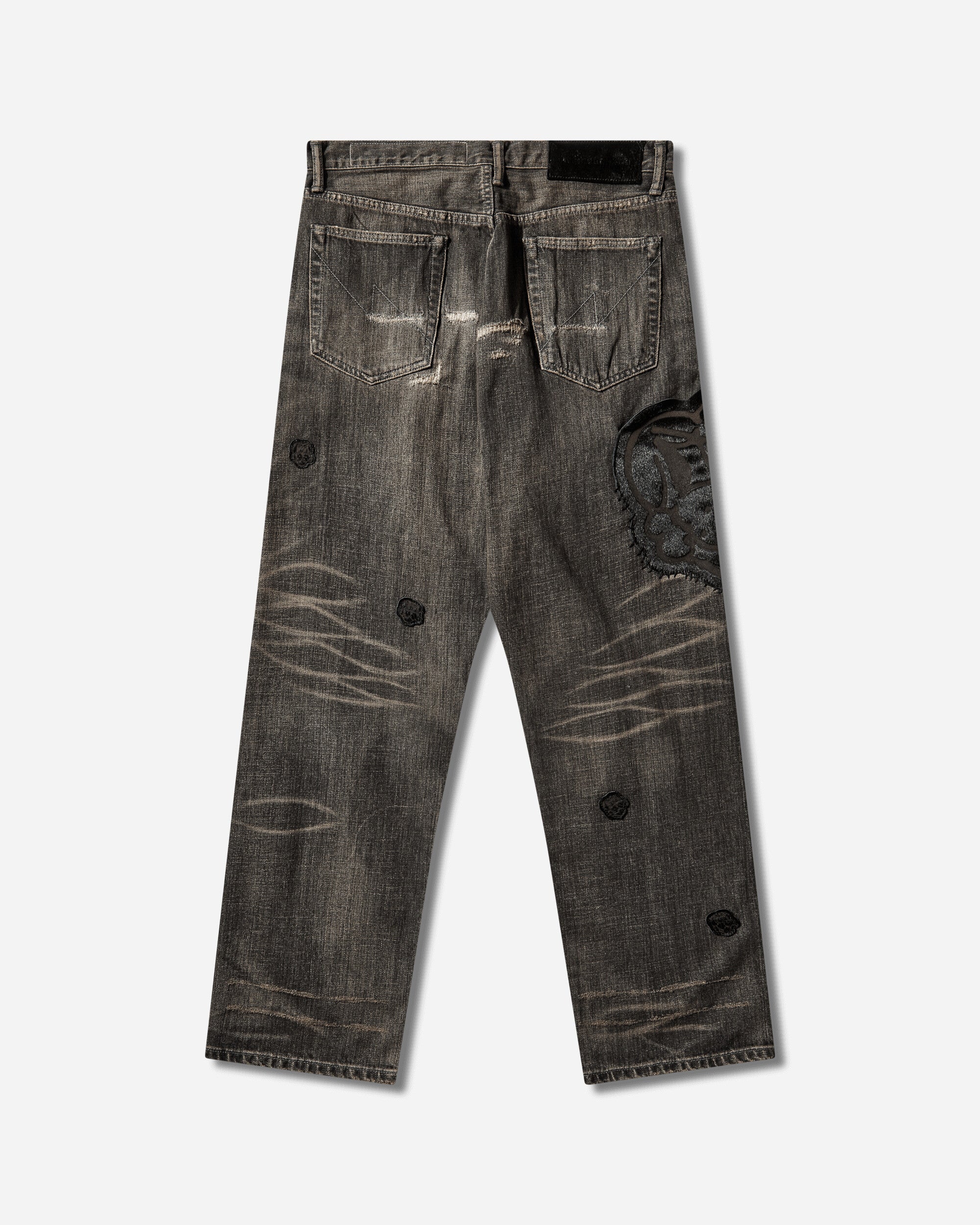 Men's CHITO Savage Denim DP Basic Pants Black - Image 2