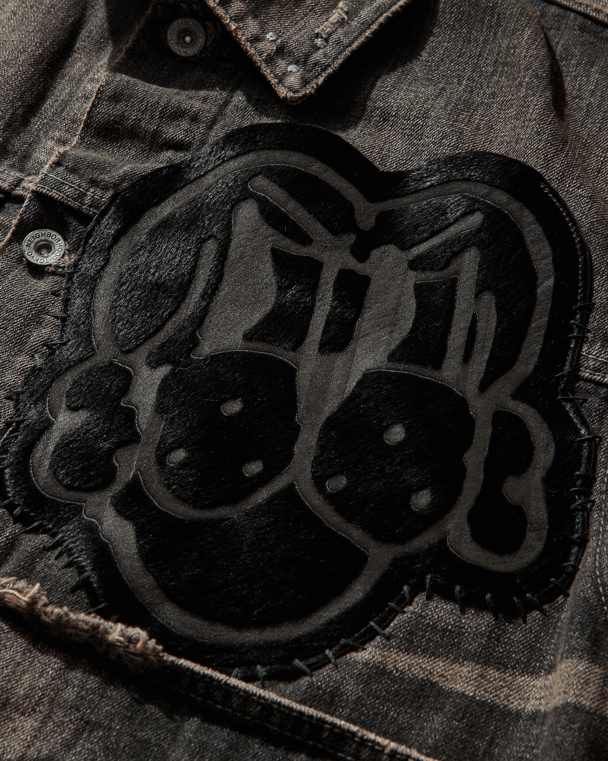 Men's CHITO Savage Denim Type-1 Jacket MOD Black - Image 4