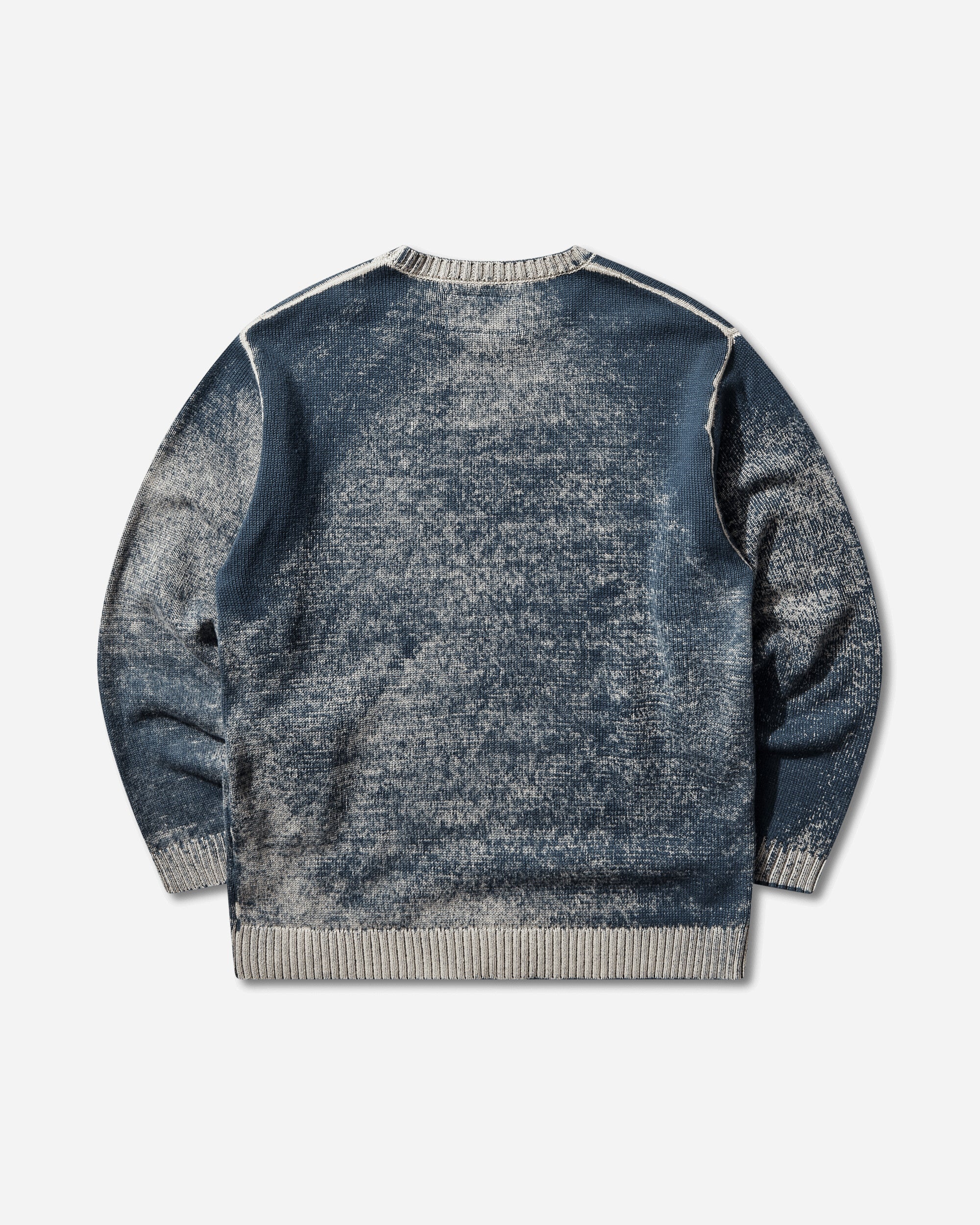 Men's Pigment Bleed Crewneck Sweater Navy - Image 2