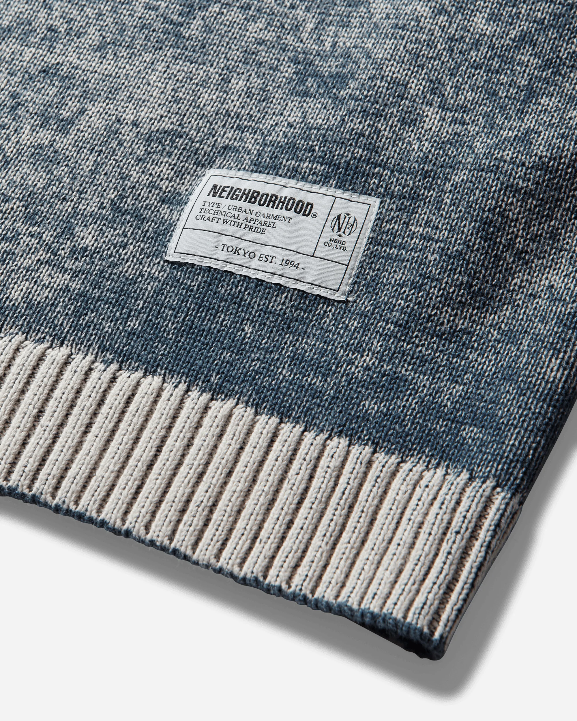 Men's Pigment Bleed Crewneck Sweater Navy - Image 3