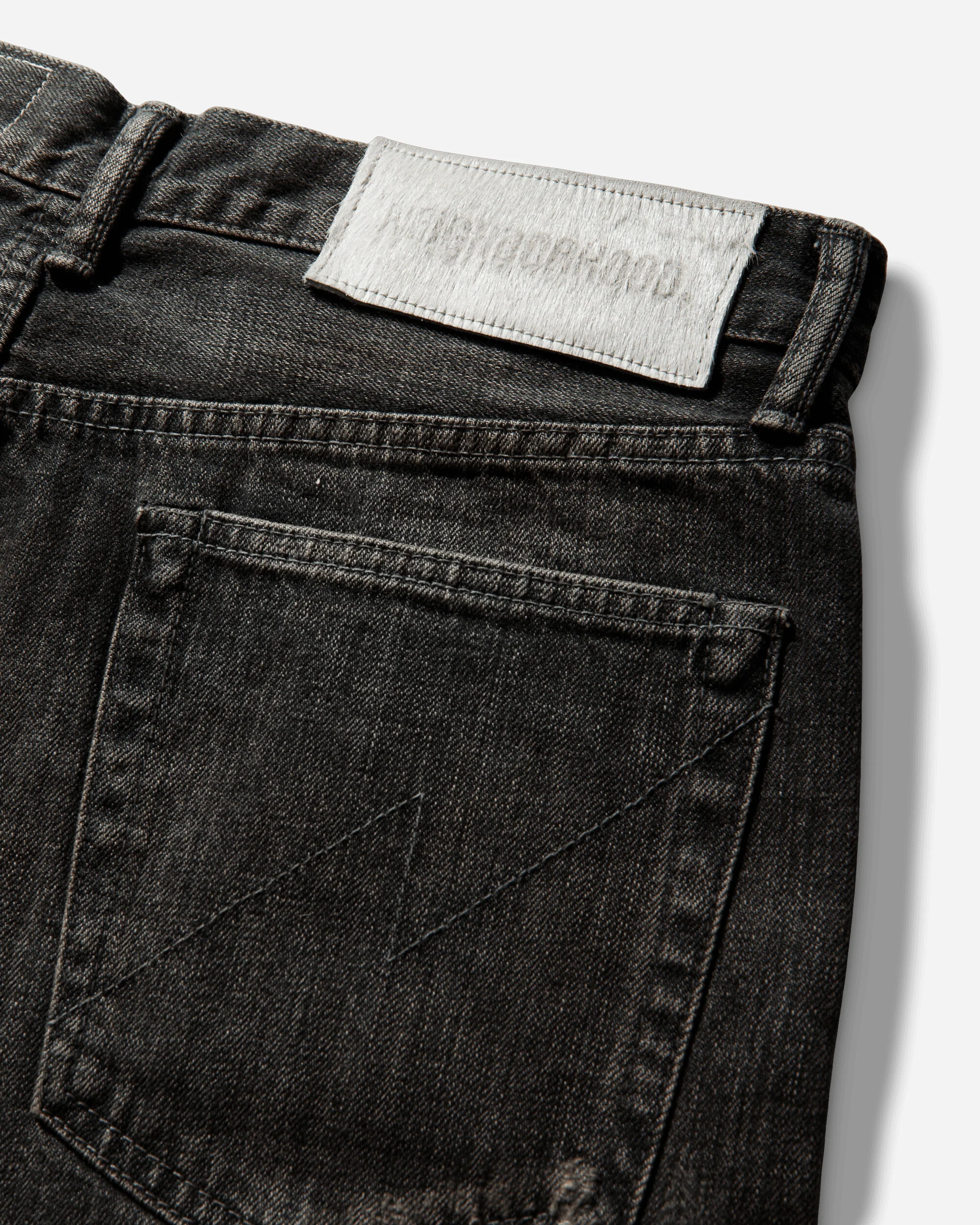 Men's Savage Denim DP Wide Pants Black - Image 3