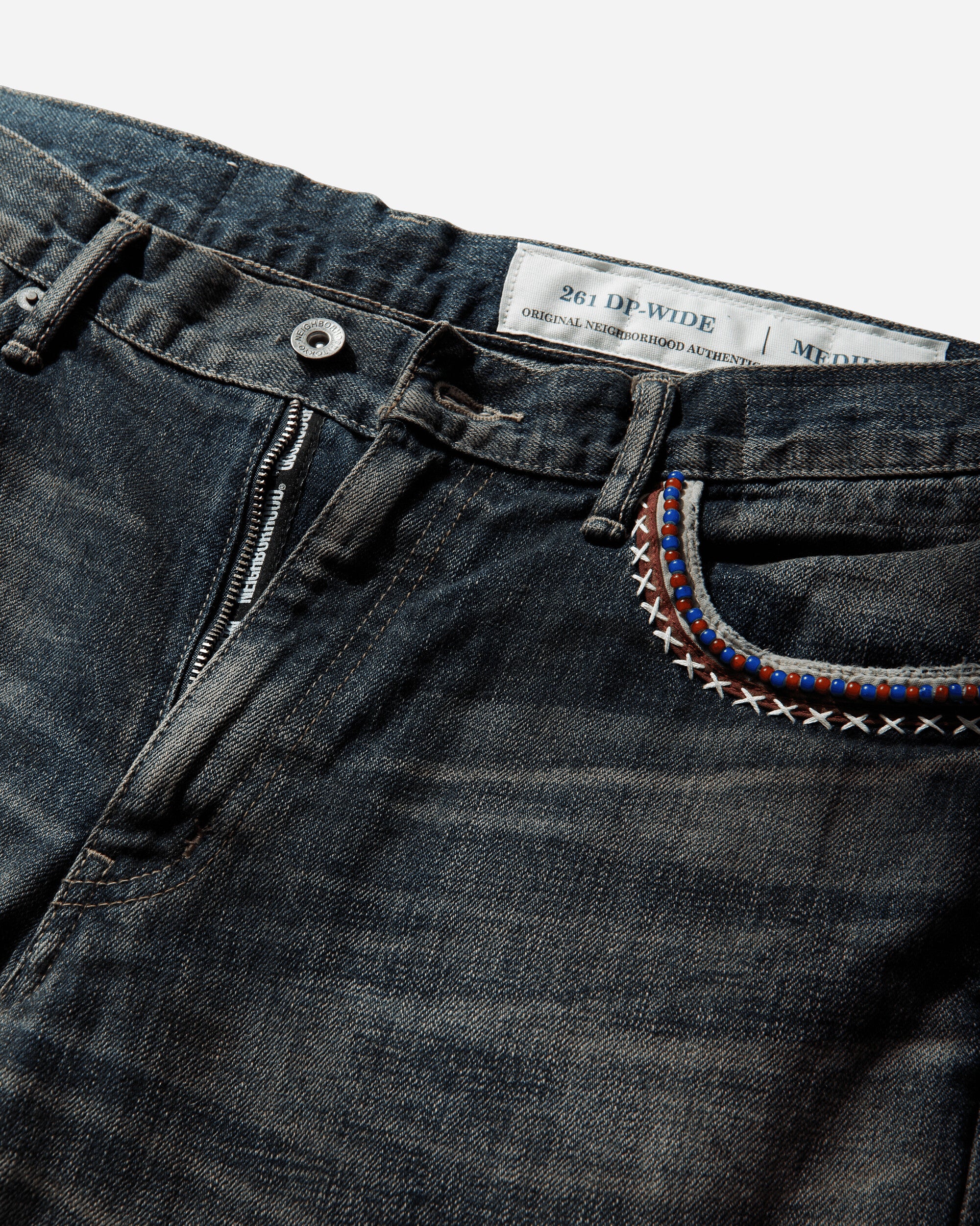 Men's Savage Denim DP Wide Pants Indigo - Image 3