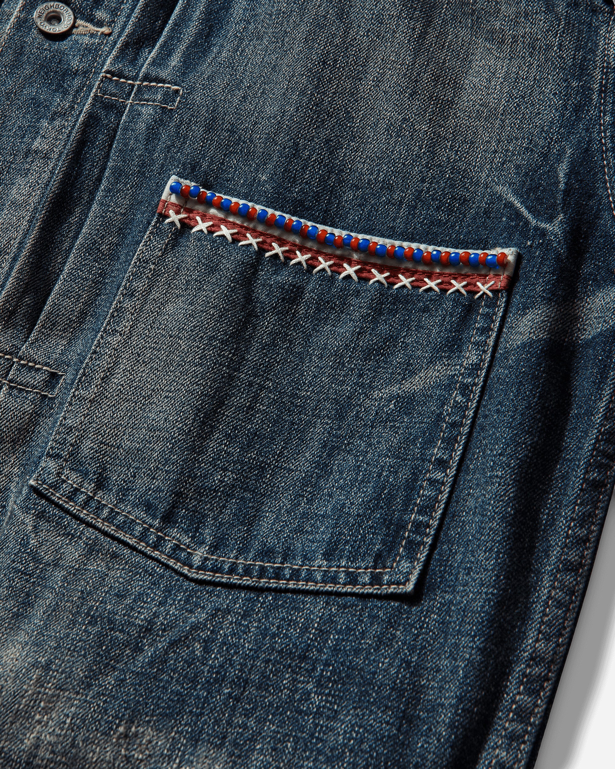 Men's Savage Denim Type-1 Jacket Indigo - Image 3