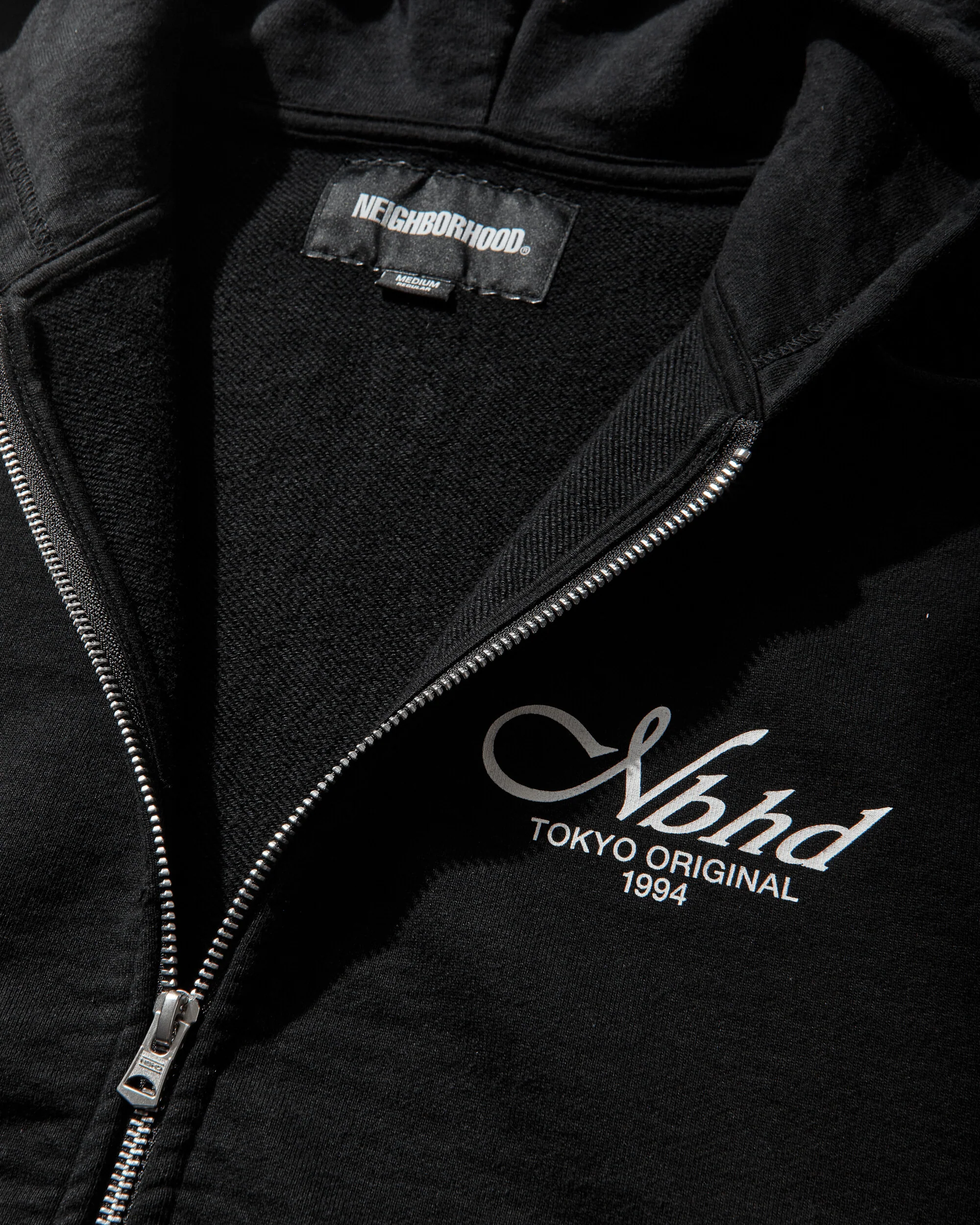 Men's Staple Sweat Zip Hoodie Black - Image 4