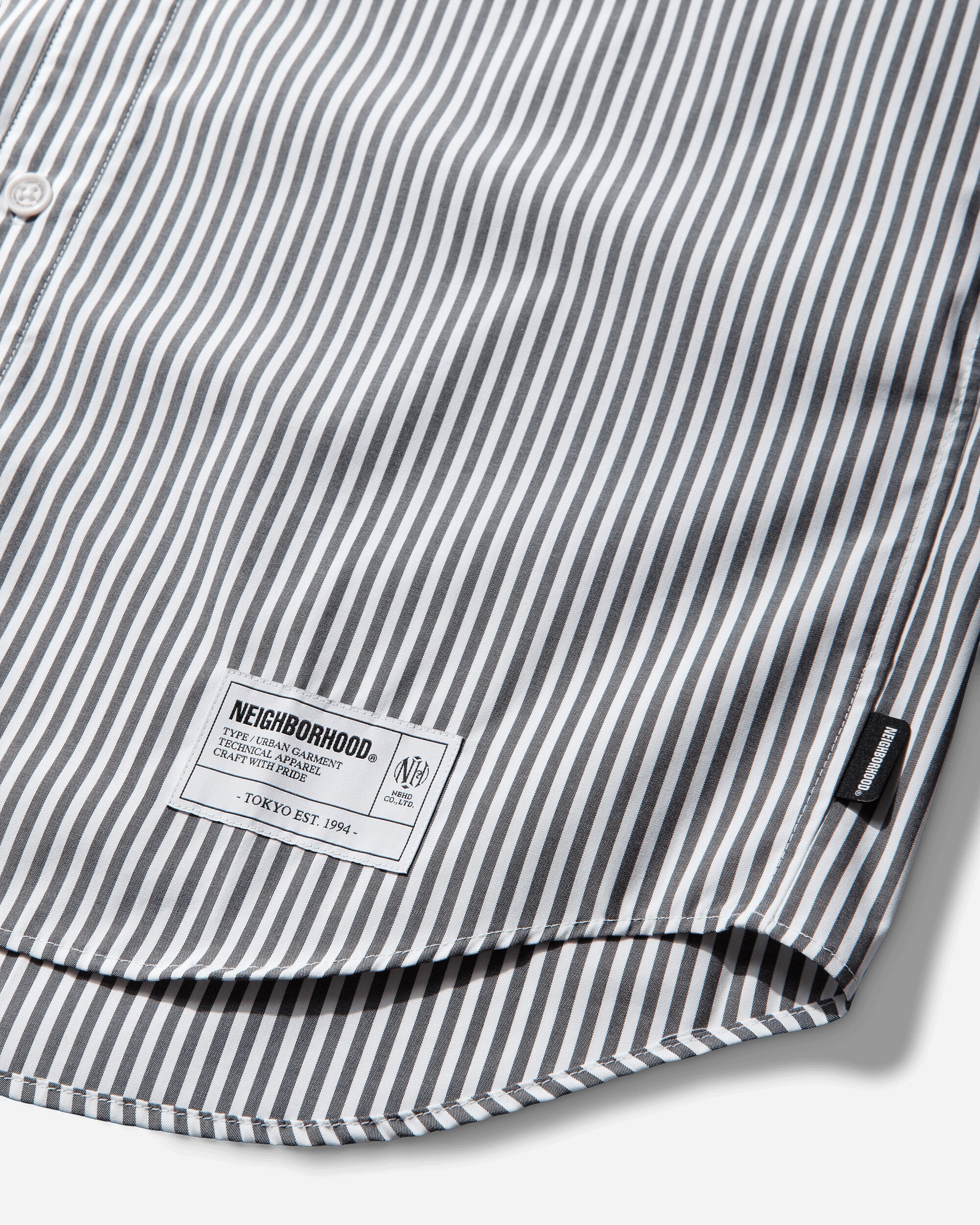 Men's Stripe Longsleeve Shirt Black - Image 4