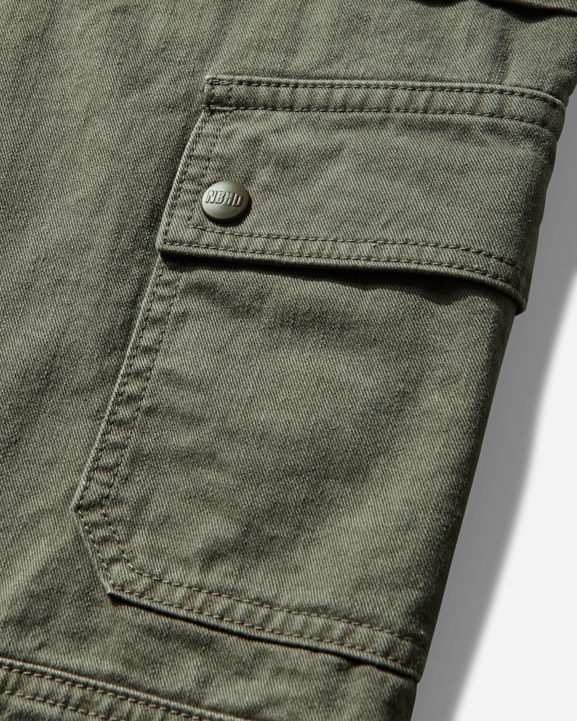 Men's Tool Pocket Utility Pants Olive - Image 4