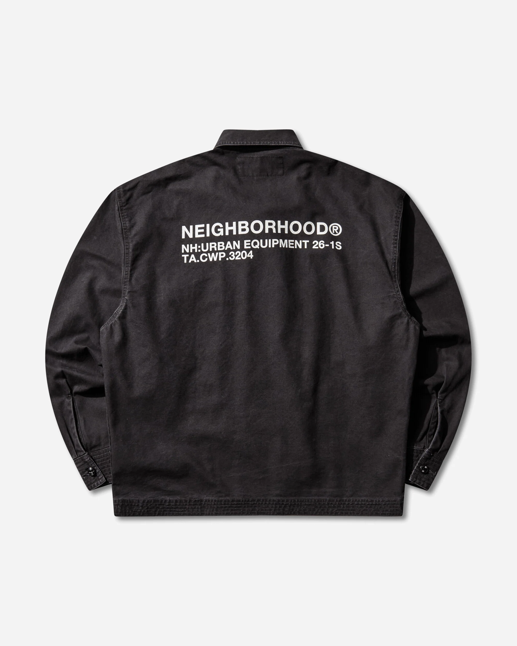 Men's Zip Field Longsleeve Shirt Black - Image 2