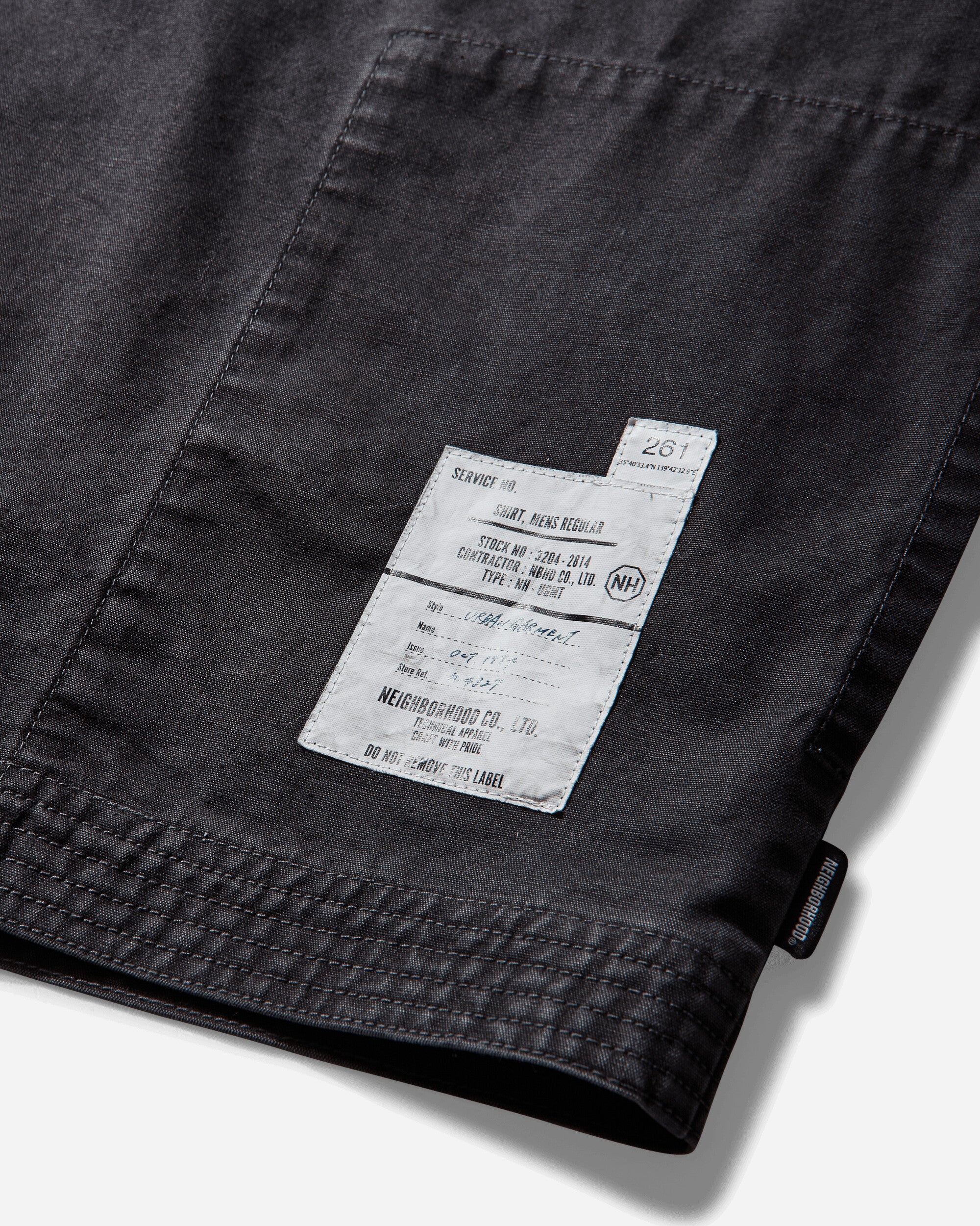 Men's Zip Field Longsleeve Shirt Black - Image 3