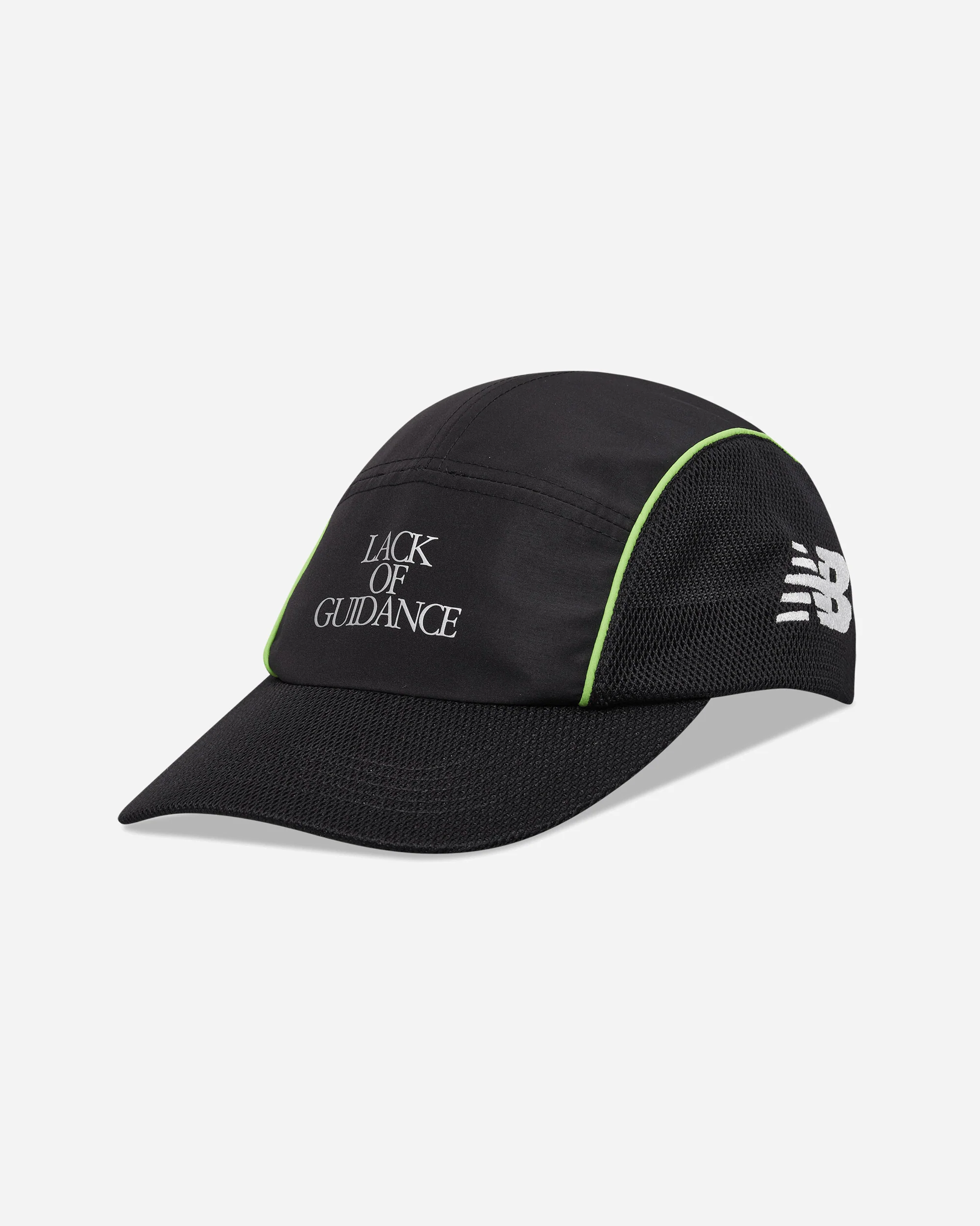 Lack of Guidance 5 Panel Cap Black / Energy Lime - Image 2
