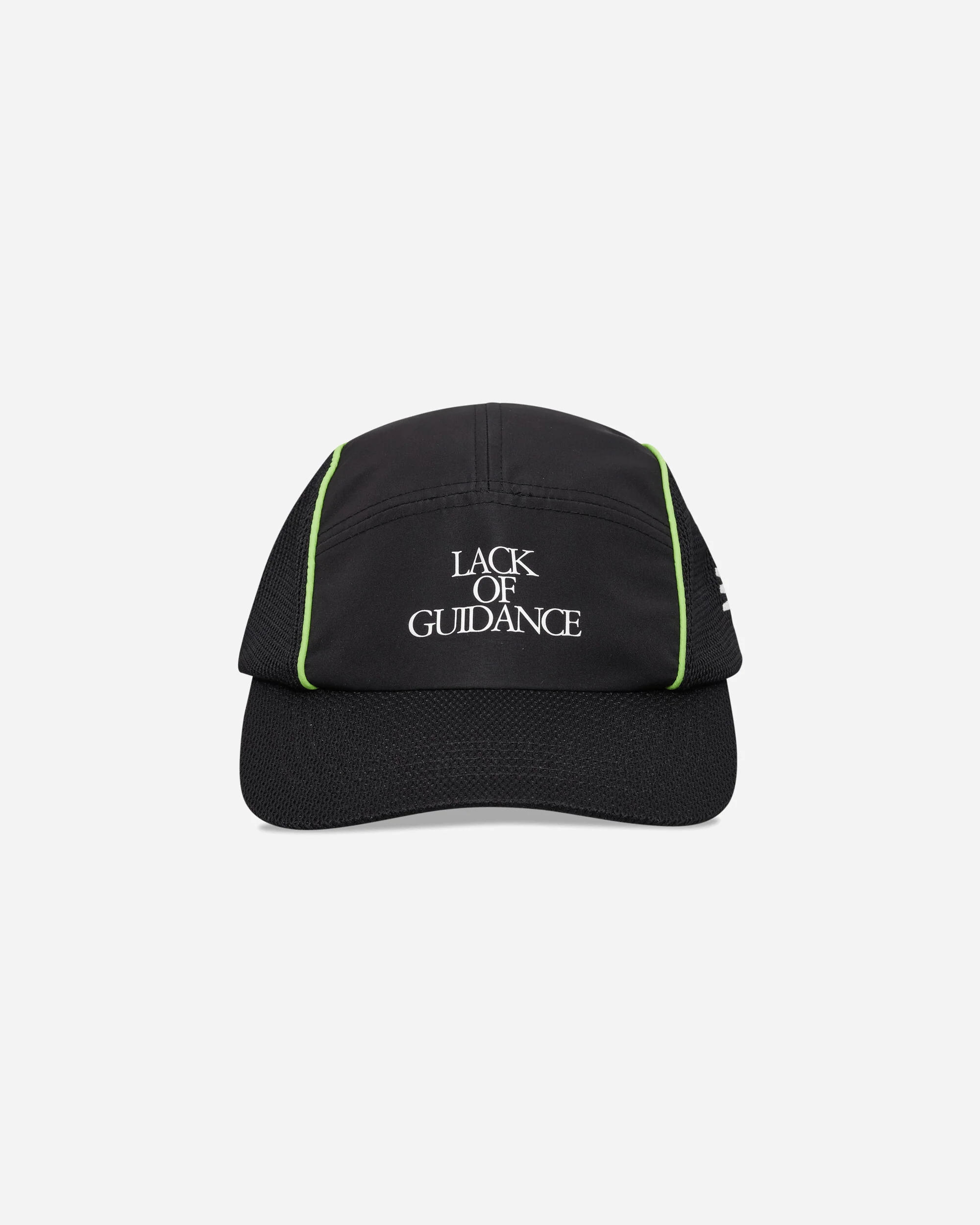 Lack of Guidance 5 Panel Cap Black / Energy Lime - Image 3