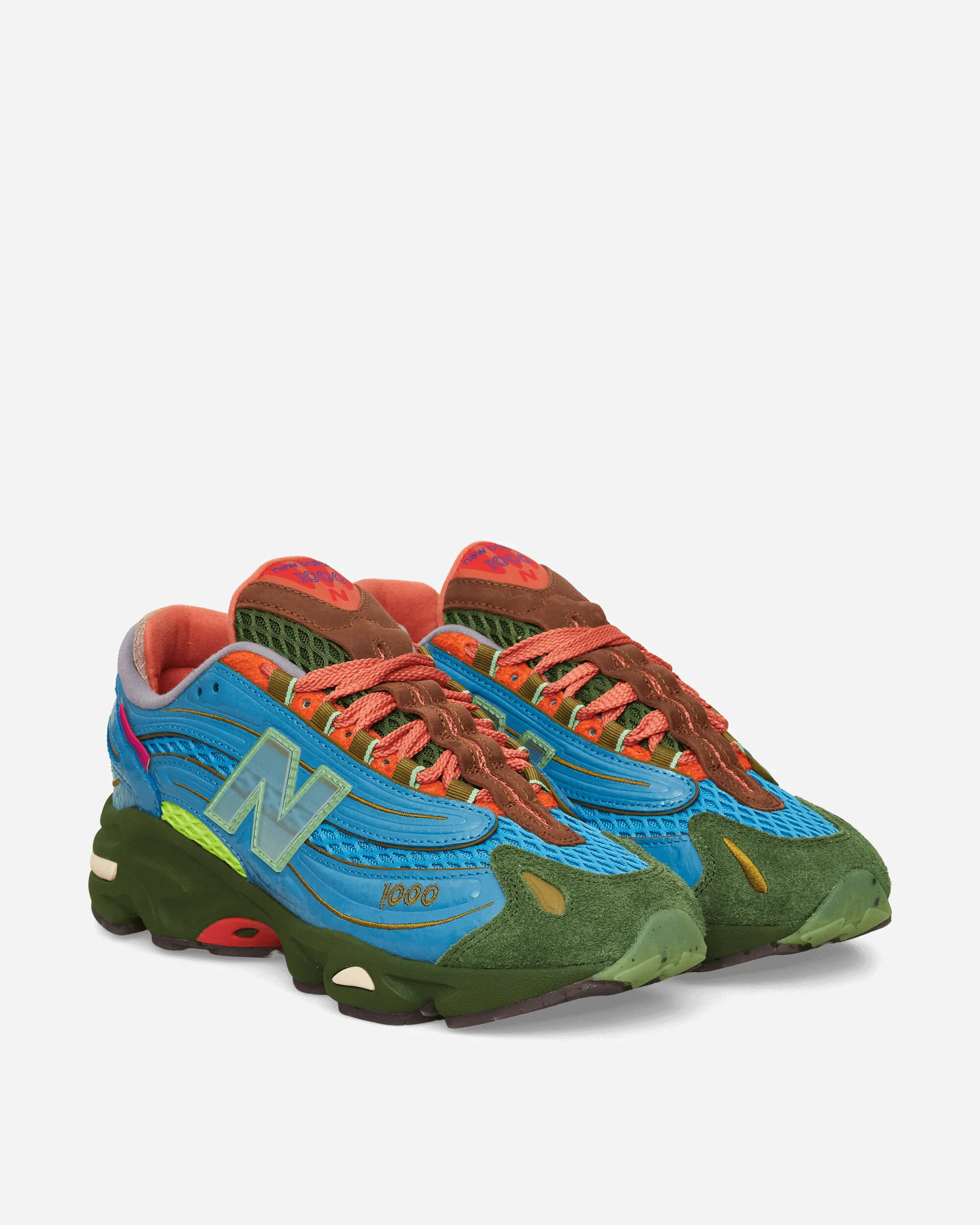 Salehe Bembury 1000 Sneakers Blue / Lime / Red - Image 2
