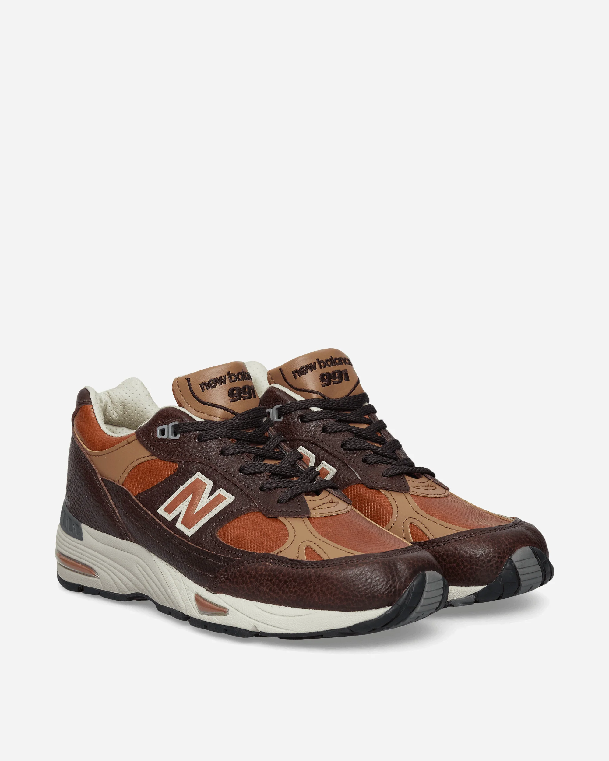 Made in UK 991v1 Sneakers Chocolate Plum / Caramel Cafe / Tan - Image 2