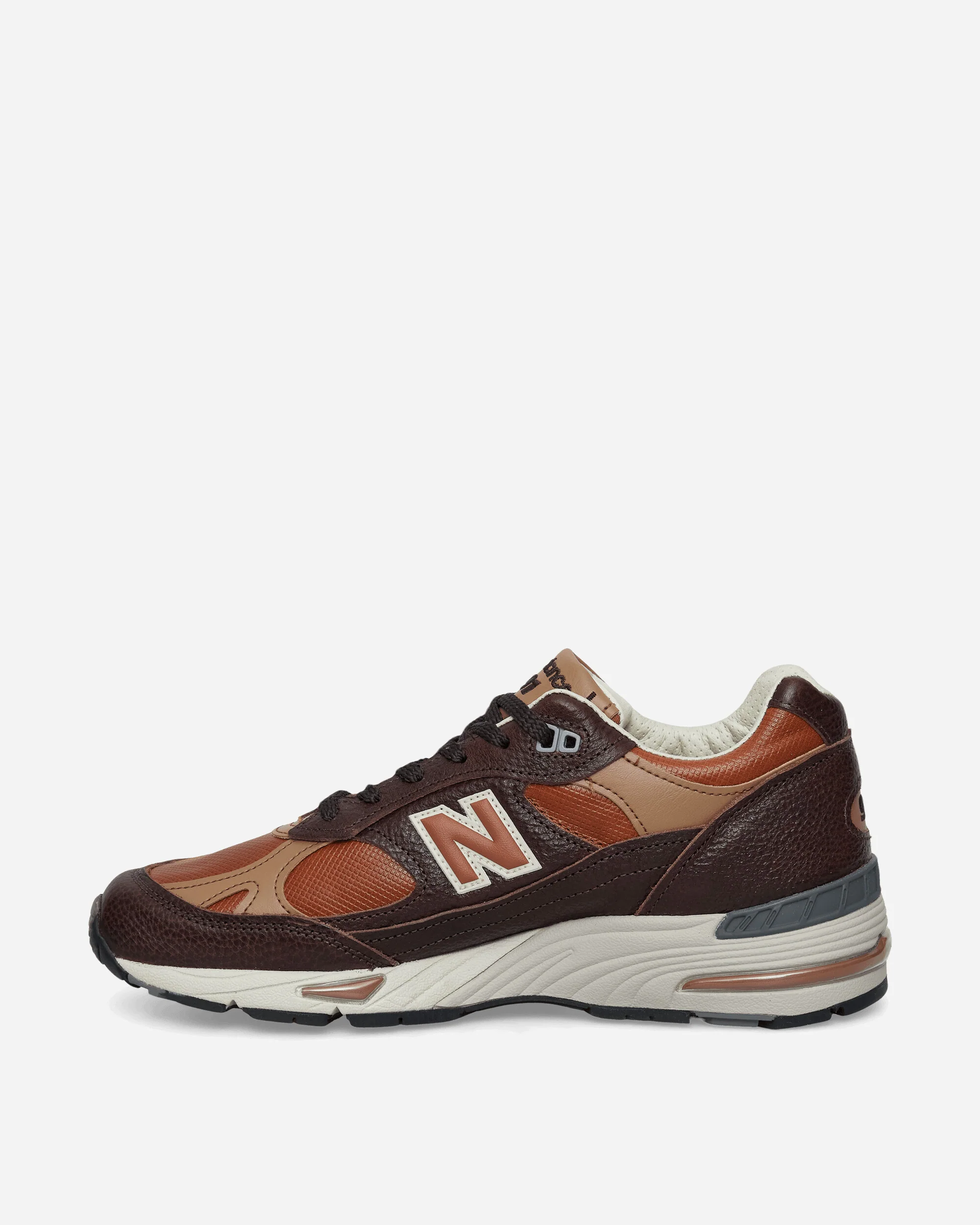 Made in UK 991v1 Sneakers Chocolate Plum / Caramel Cafe / Tan - Image 3