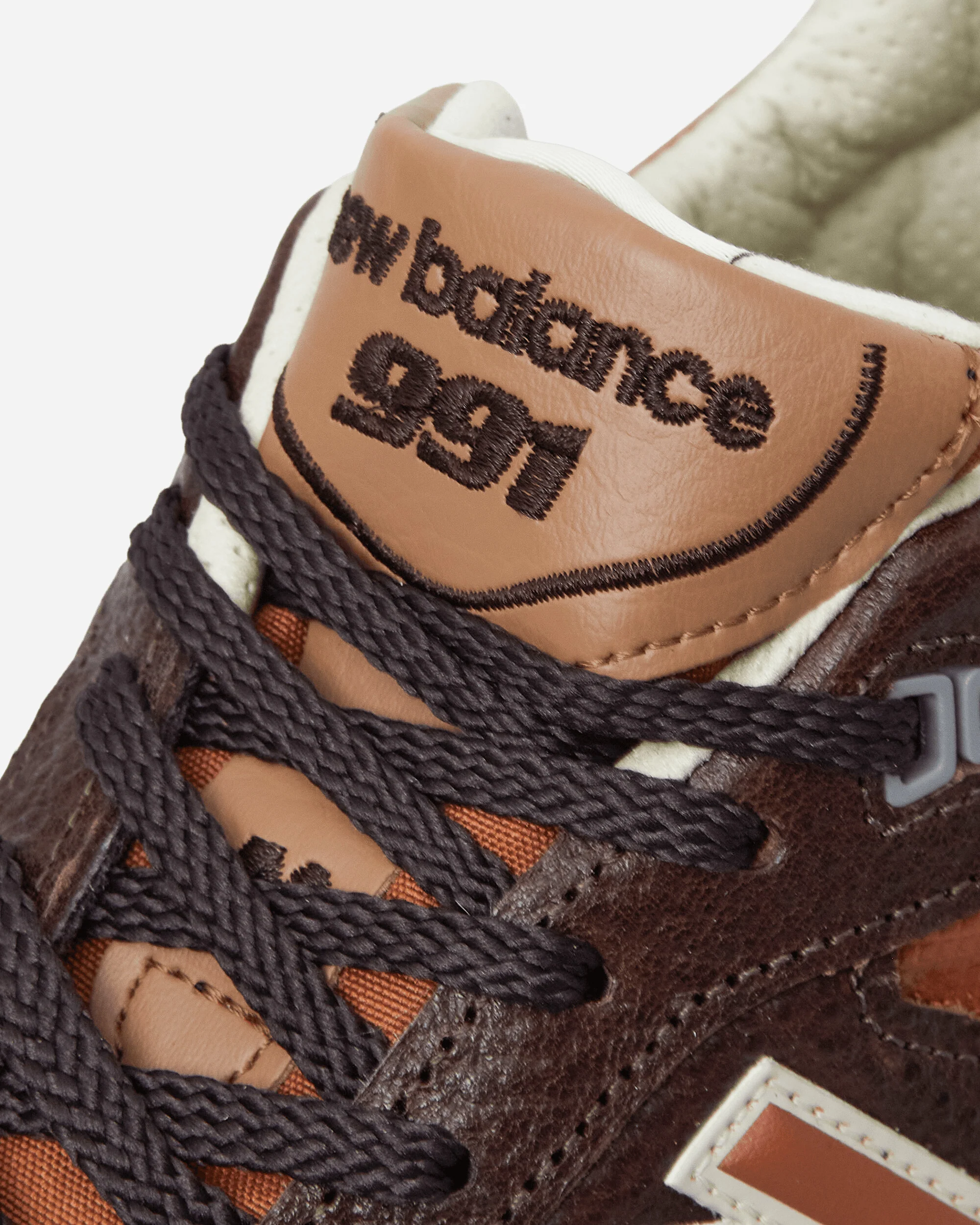 Made in UK 991v1 Sneakers Chocolate Plum / Caramel Cafe / Tan - Image 6