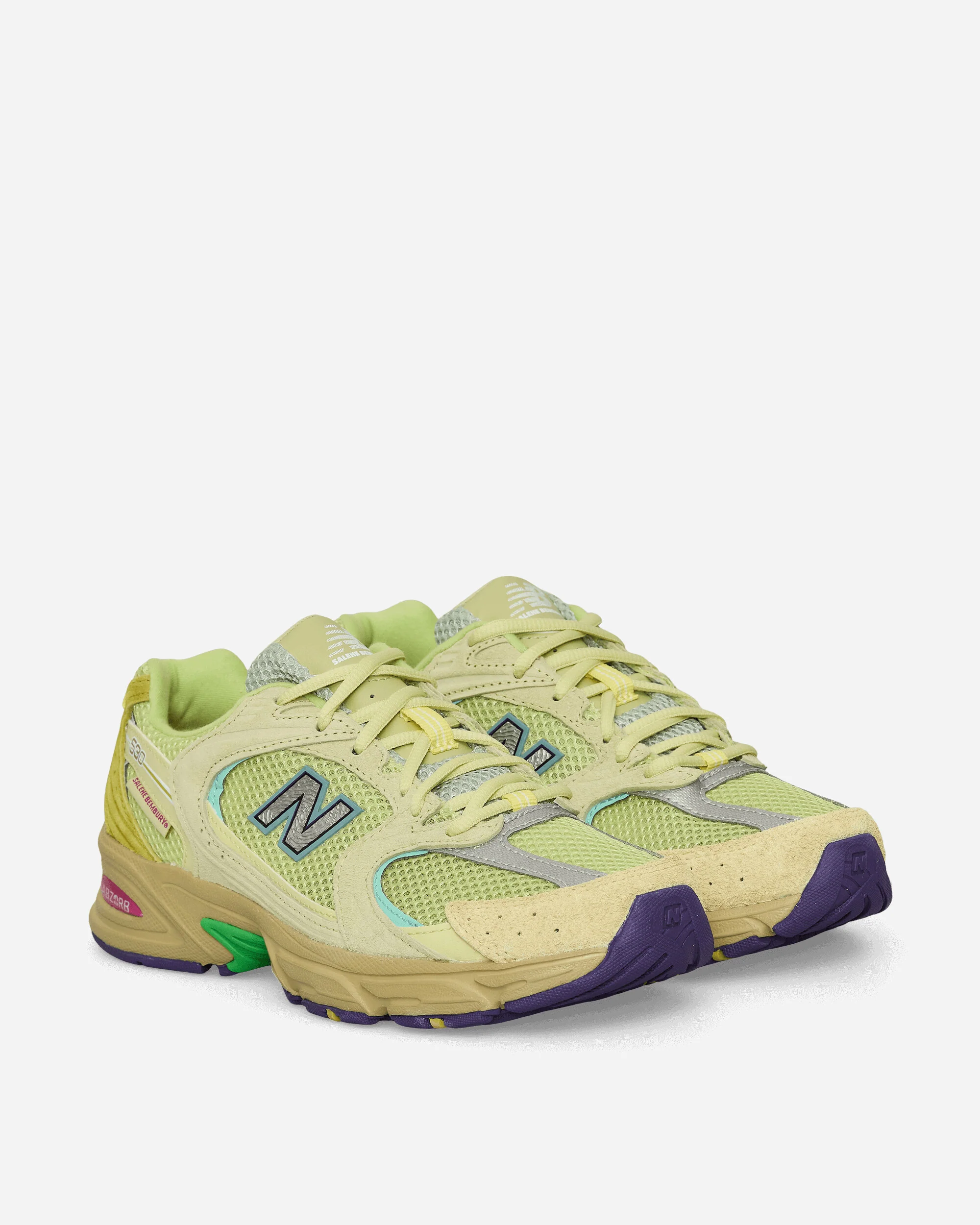 Salehe Brembury 530 Sneakers Dusty Yellow / Celery Green - Image 2