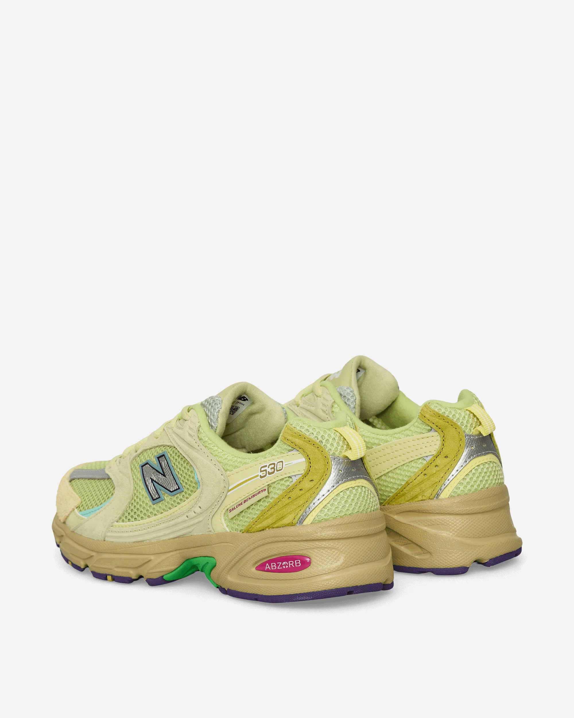 Salehe Brembury 530 Sneakers Dusty Yellow / Celery Green - Image 4