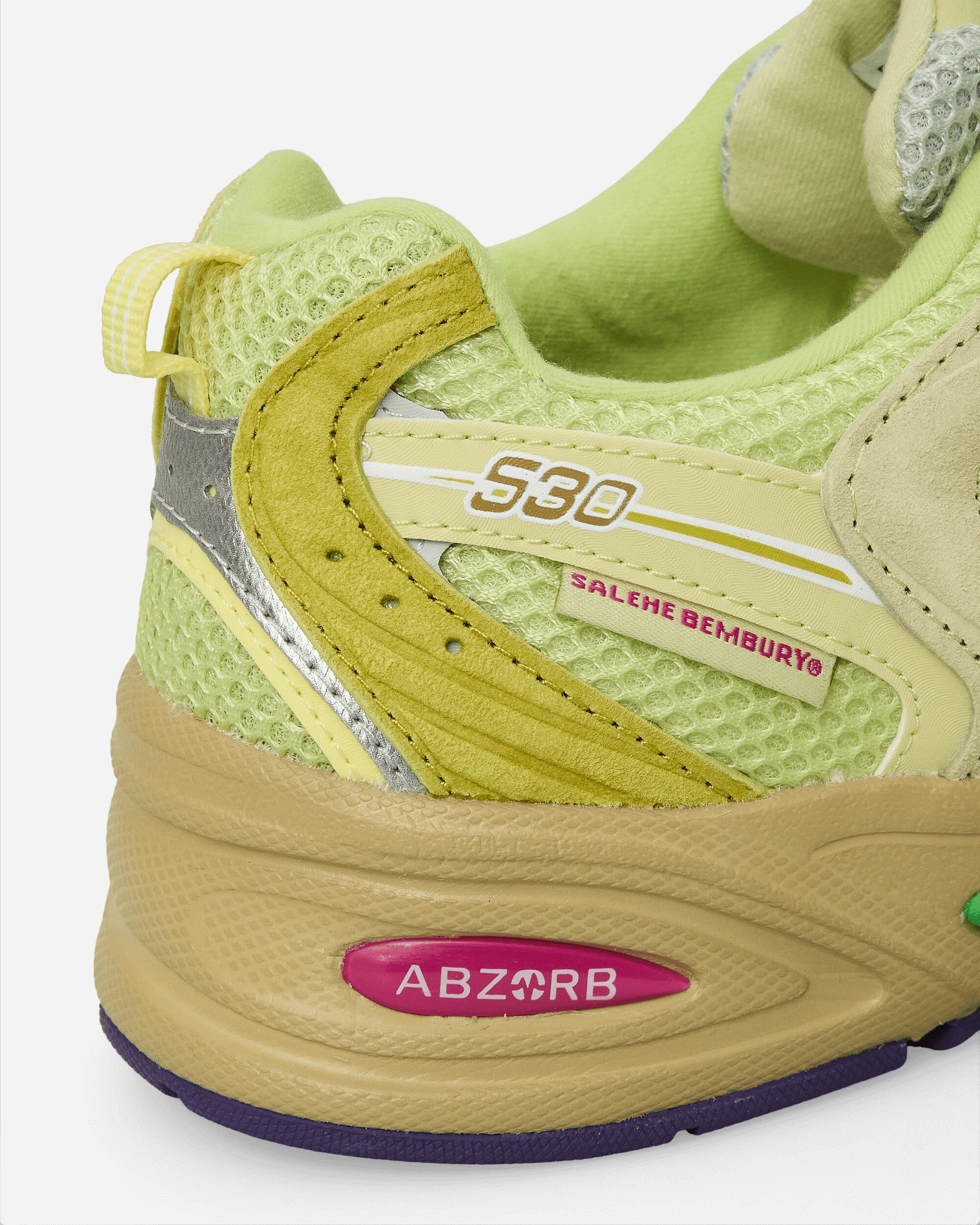 Salehe Brembury 530 Sneakers Dusty Yellow / Celery Green - Image 8