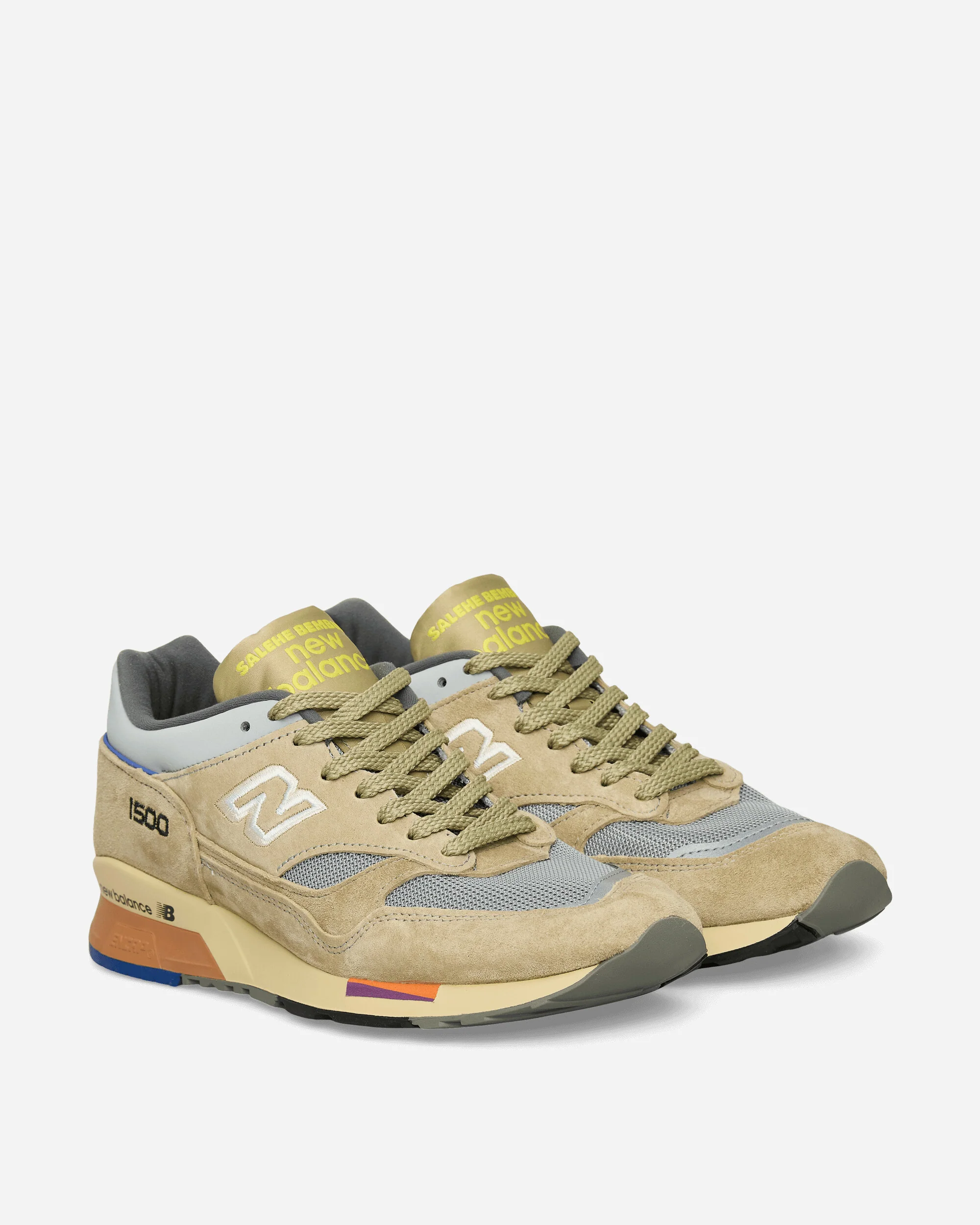 Salehe Bembury MADE in UK 1500 Sneakers Brown / Grey / Blue - Image 2