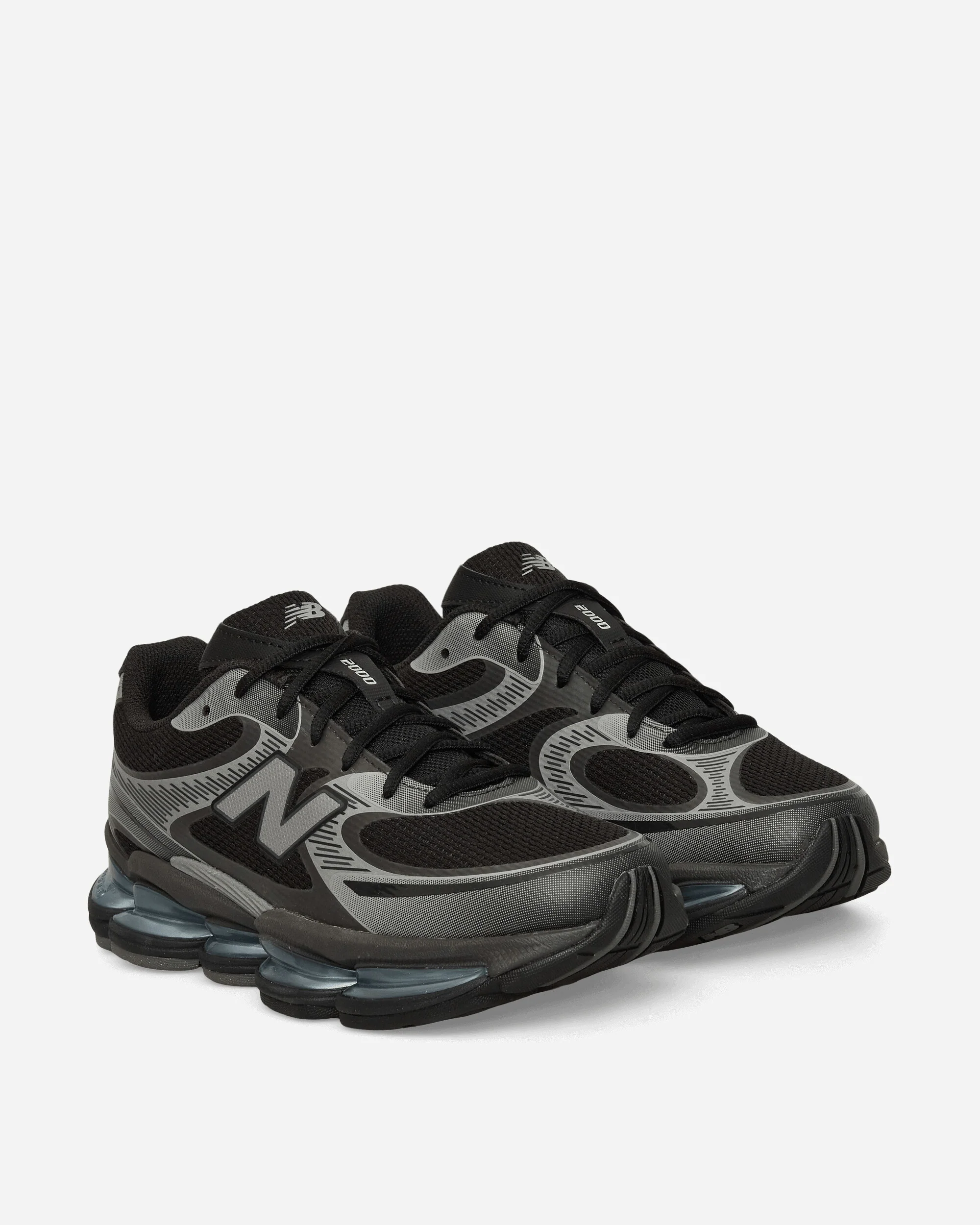 ABZORB 2000 Sneakers Black / Dark Silver Metallic / Light Chrome Blue - Image 2