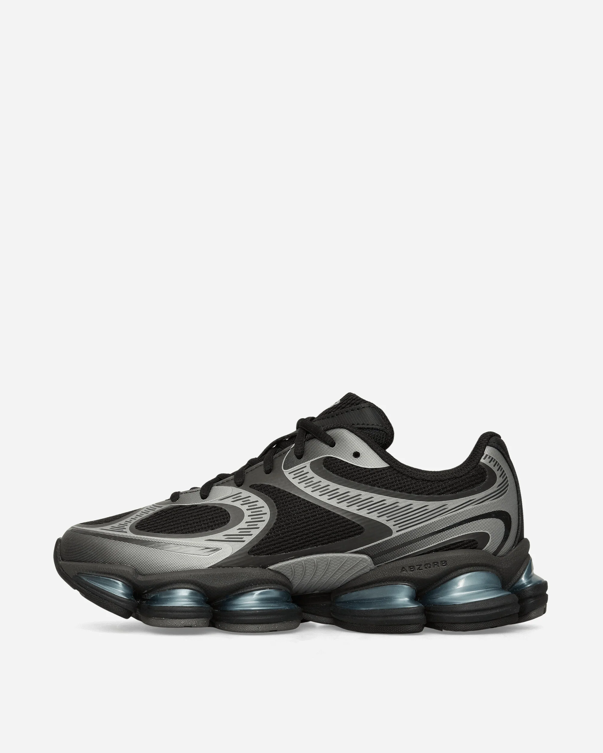 ABZORB 2000 Sneakers Black / Dark Silver Metallic / Light Chrome Blue - Image 3