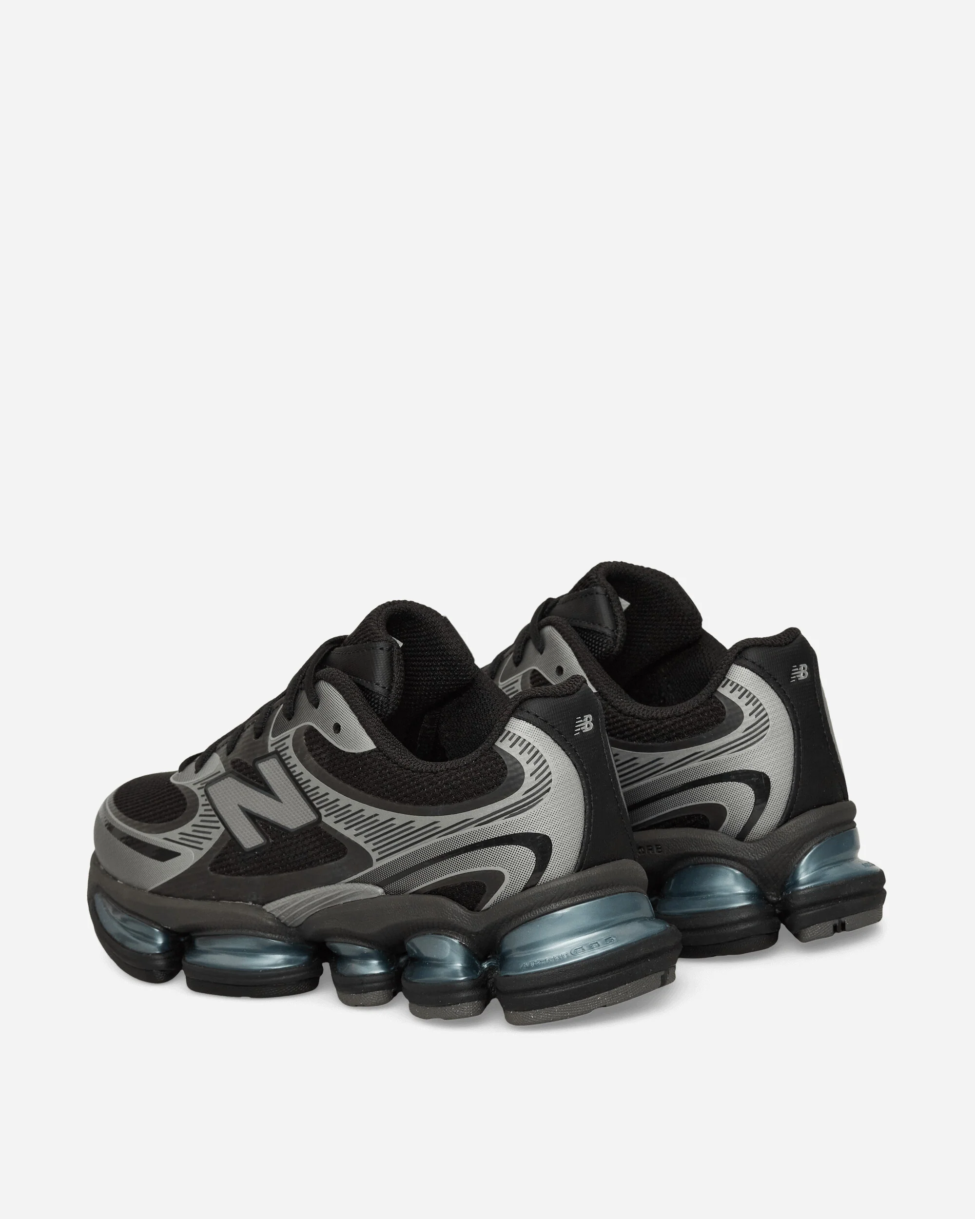 ABZORB 2000 Sneakers Black / Dark Silver Metallic / Light Chrome Blue - Image 4