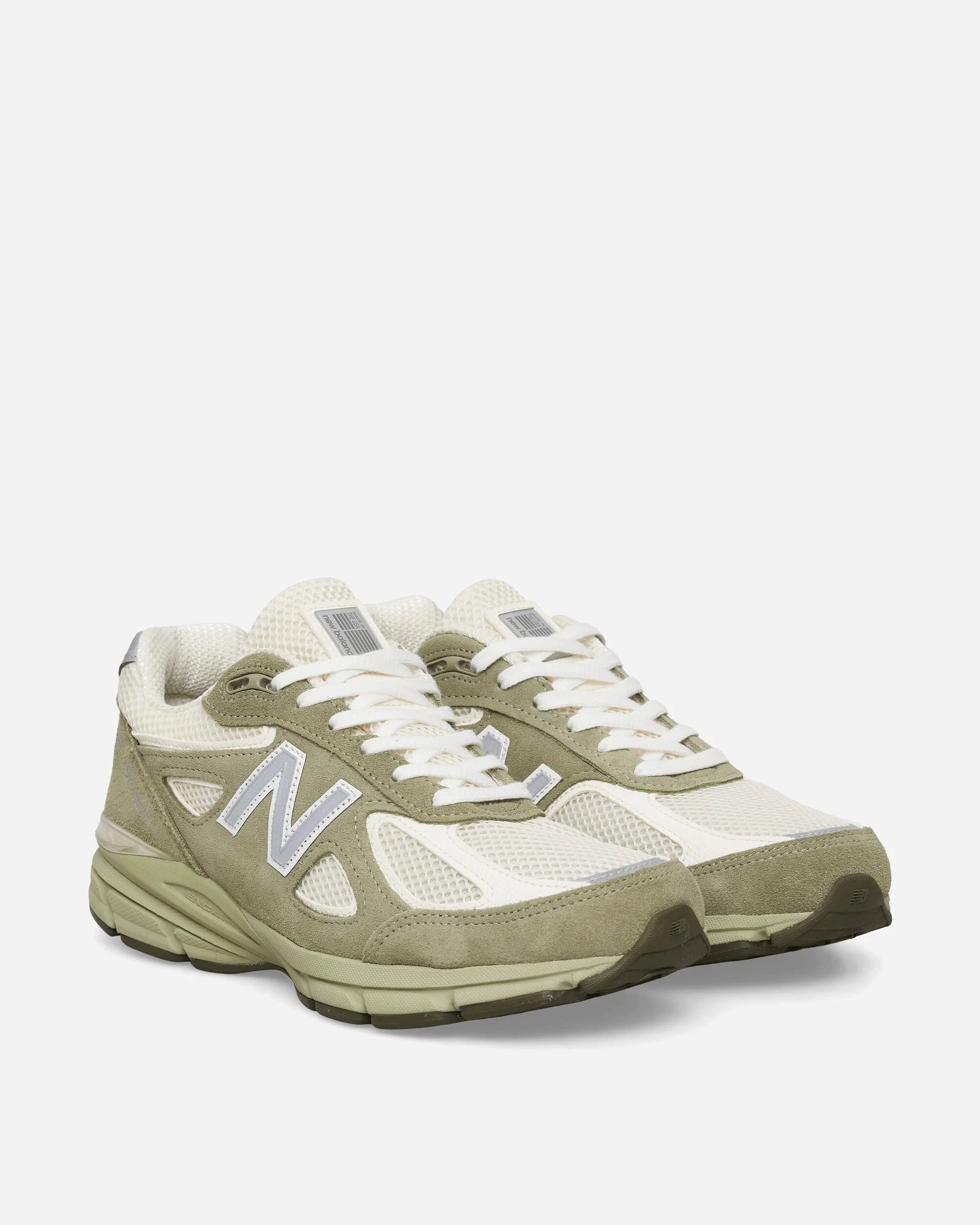 Made in USA 990v4 Sneakers Olive Leaf / Permafrost / Light Olive - Image 2