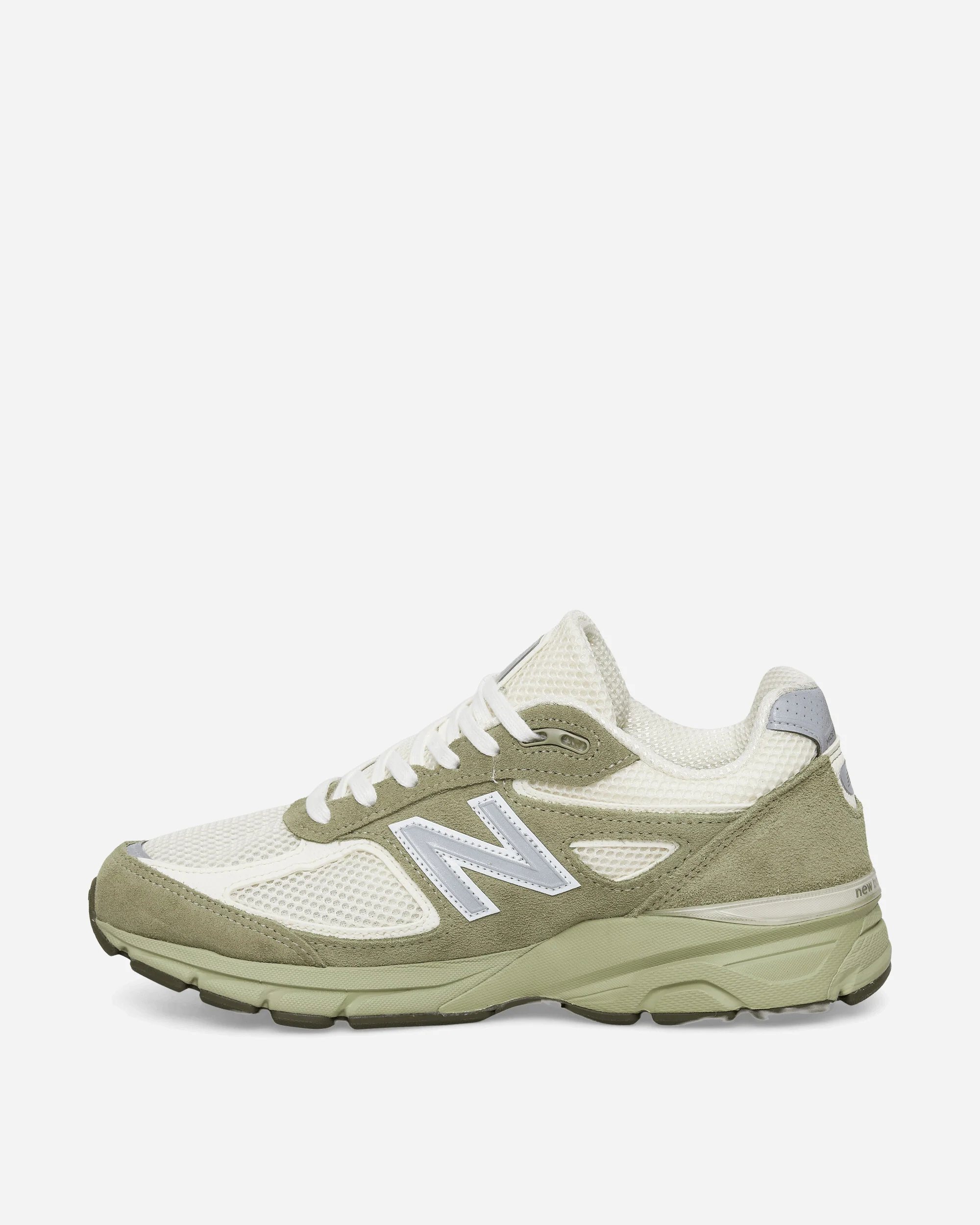 Made in USA 990v4 Sneakers Olive Leaf / Permafrost / Light Olive - Image 3