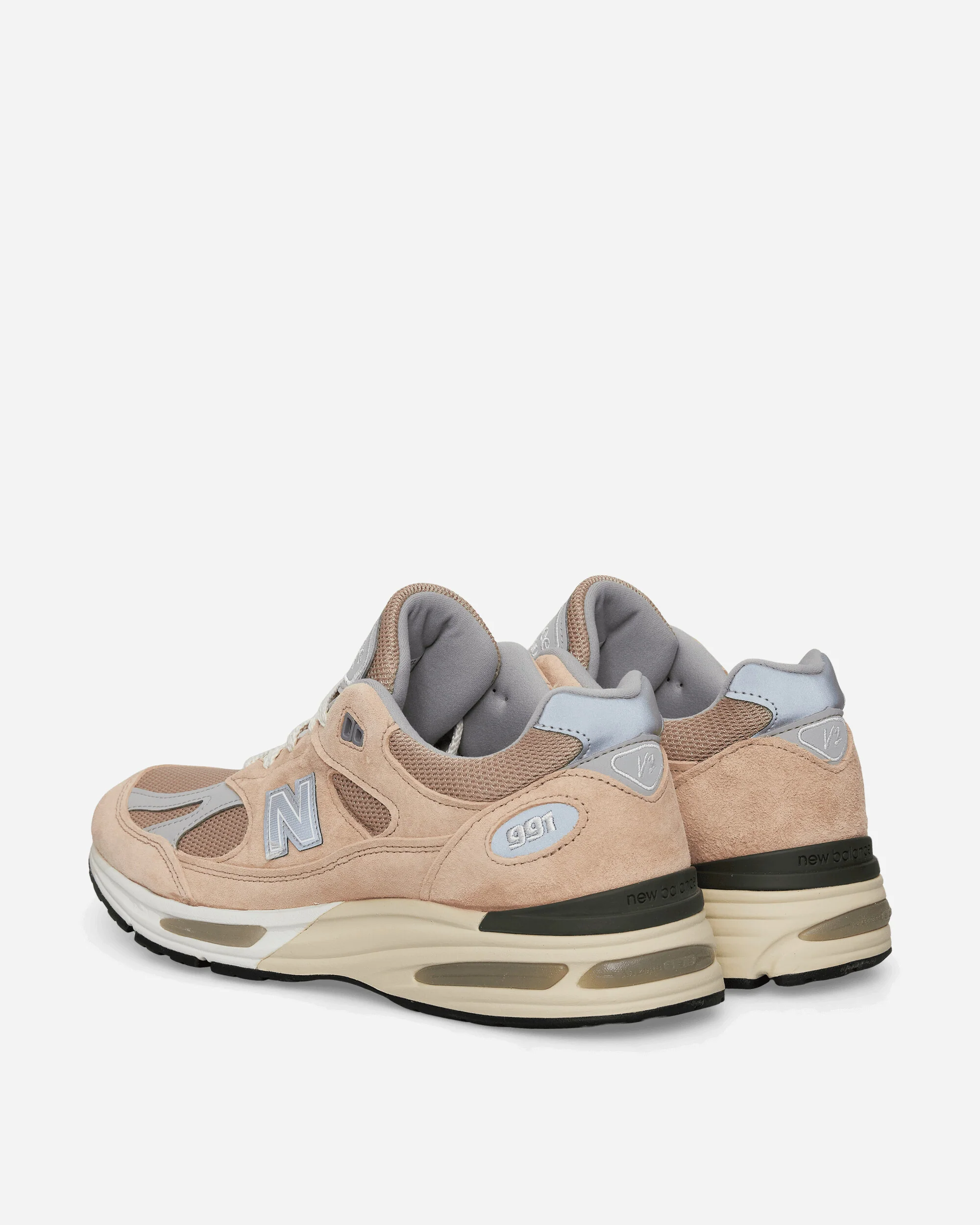 Made in UK 991v2 Sneakers Cuban Sand / Harbor Mist / Silver - Image 4