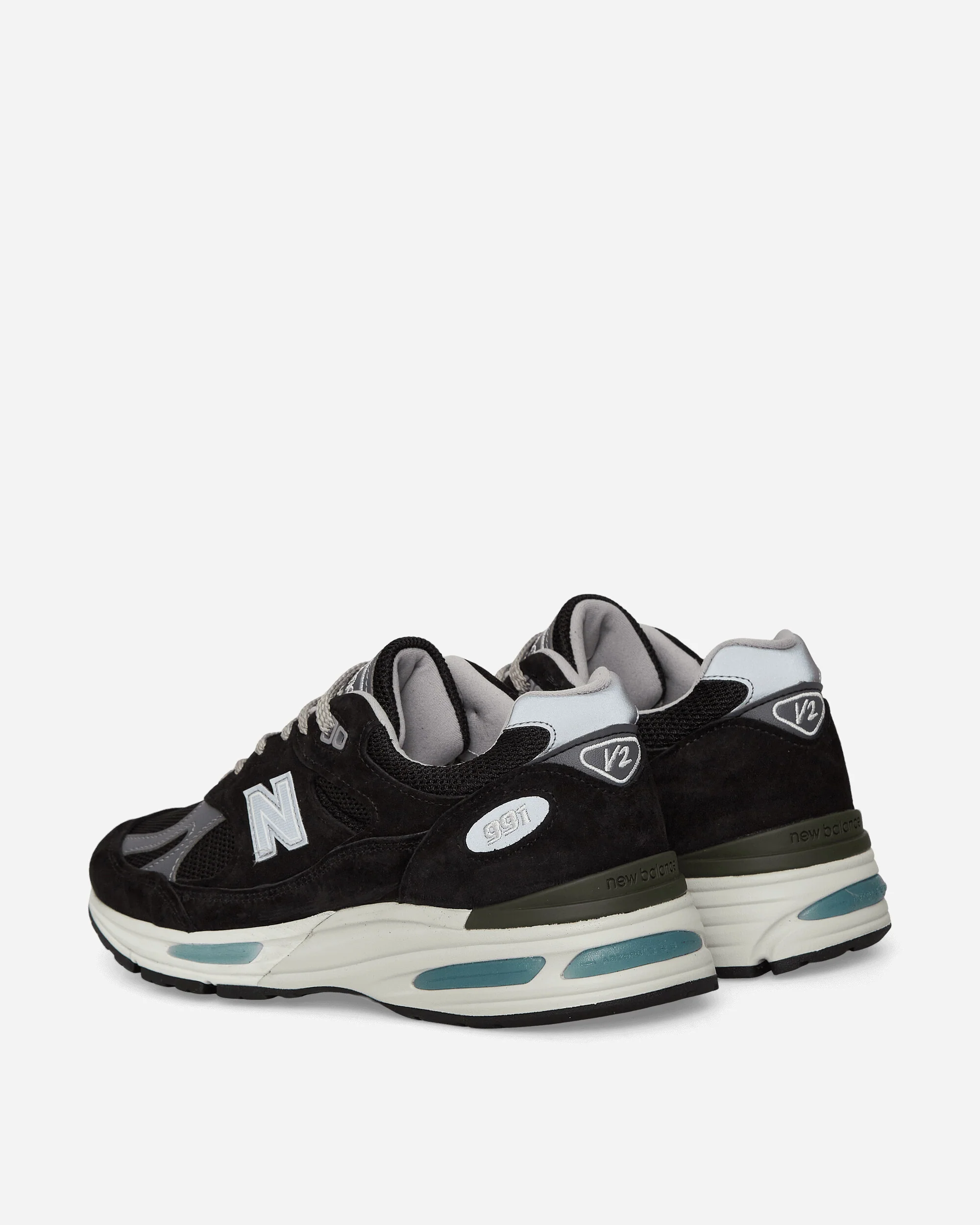 Made in UK 991v2 Sneakers Black / Smoked Pearl / Silver - Image 4