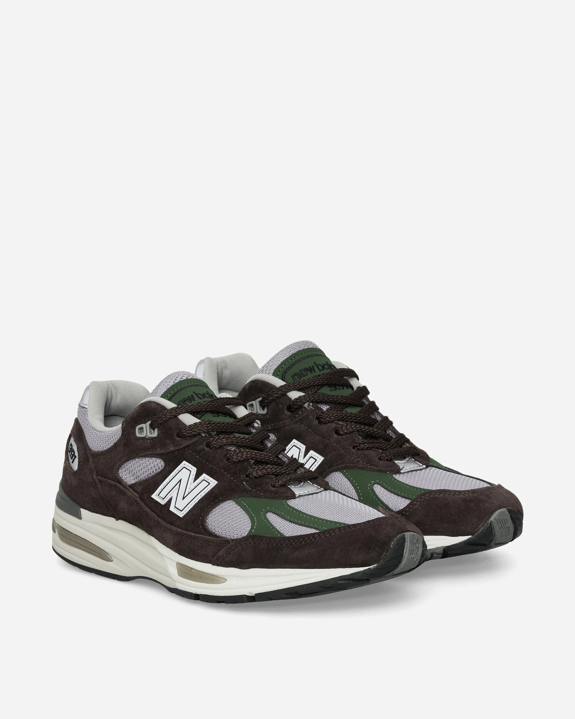 MADE in UK 991v2 Sneakers Licorice / Lavender Grey / Douglas Fir - Image 3