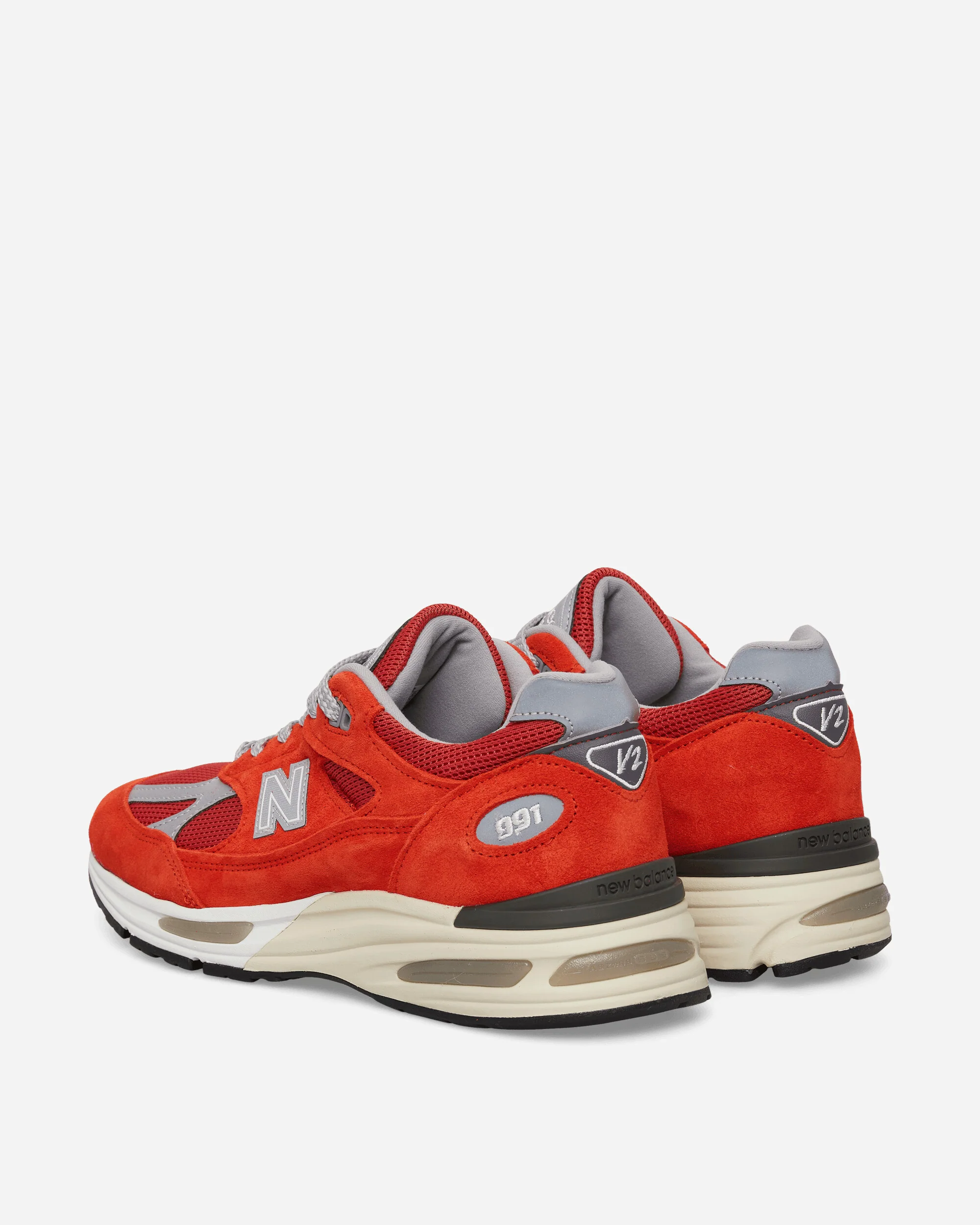 Made in UK 991v2 Sneakers Grenadine / Fire Whirl - Image 4