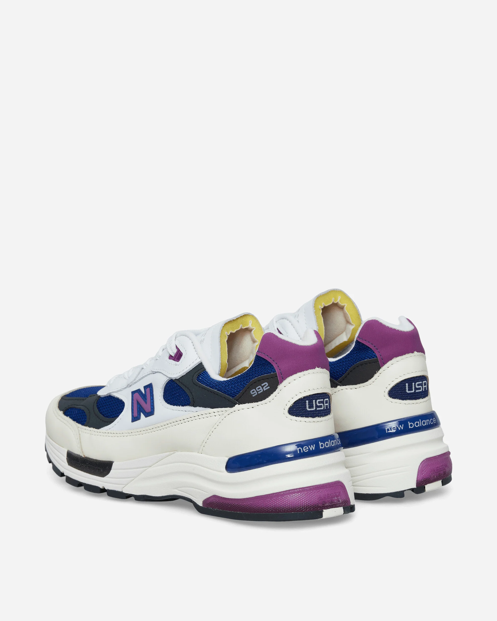 Made in USA 992 Sneakers White / Team Royal / Purple Fuschia - Image 4