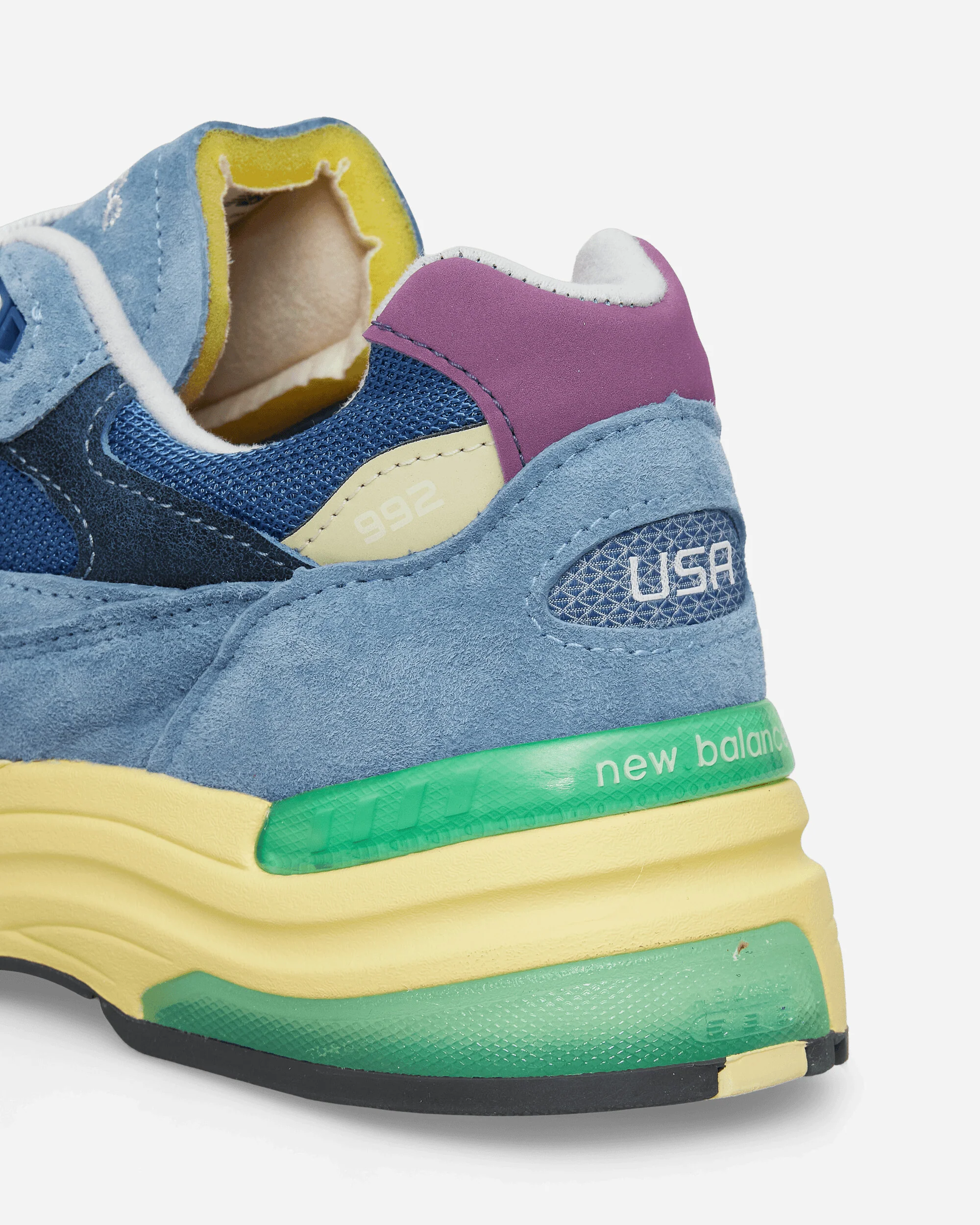 Made in USA 992 Sneakers Sea Stone / Green Apple / Maize - Image 6