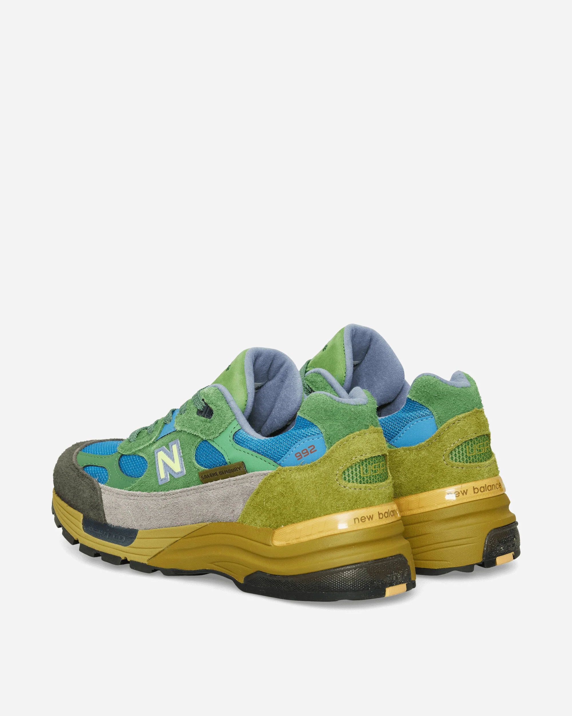 Salehe Bembury MADE in USA 992 Sneakers Green / Sky Blue - Image 4