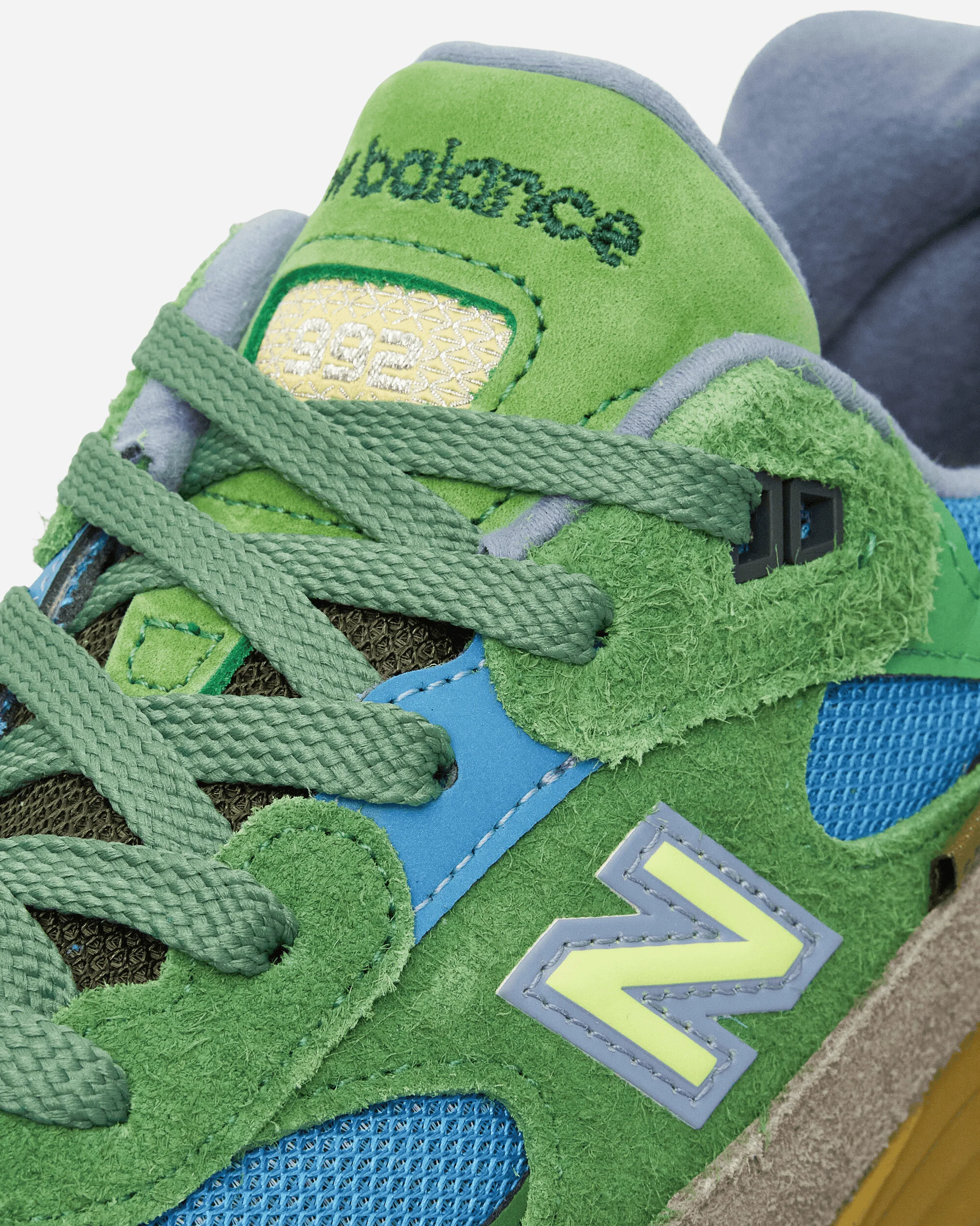 Salehe Bembury MADE in USA 992 Sneakers Green / Sky Blue - Image 6