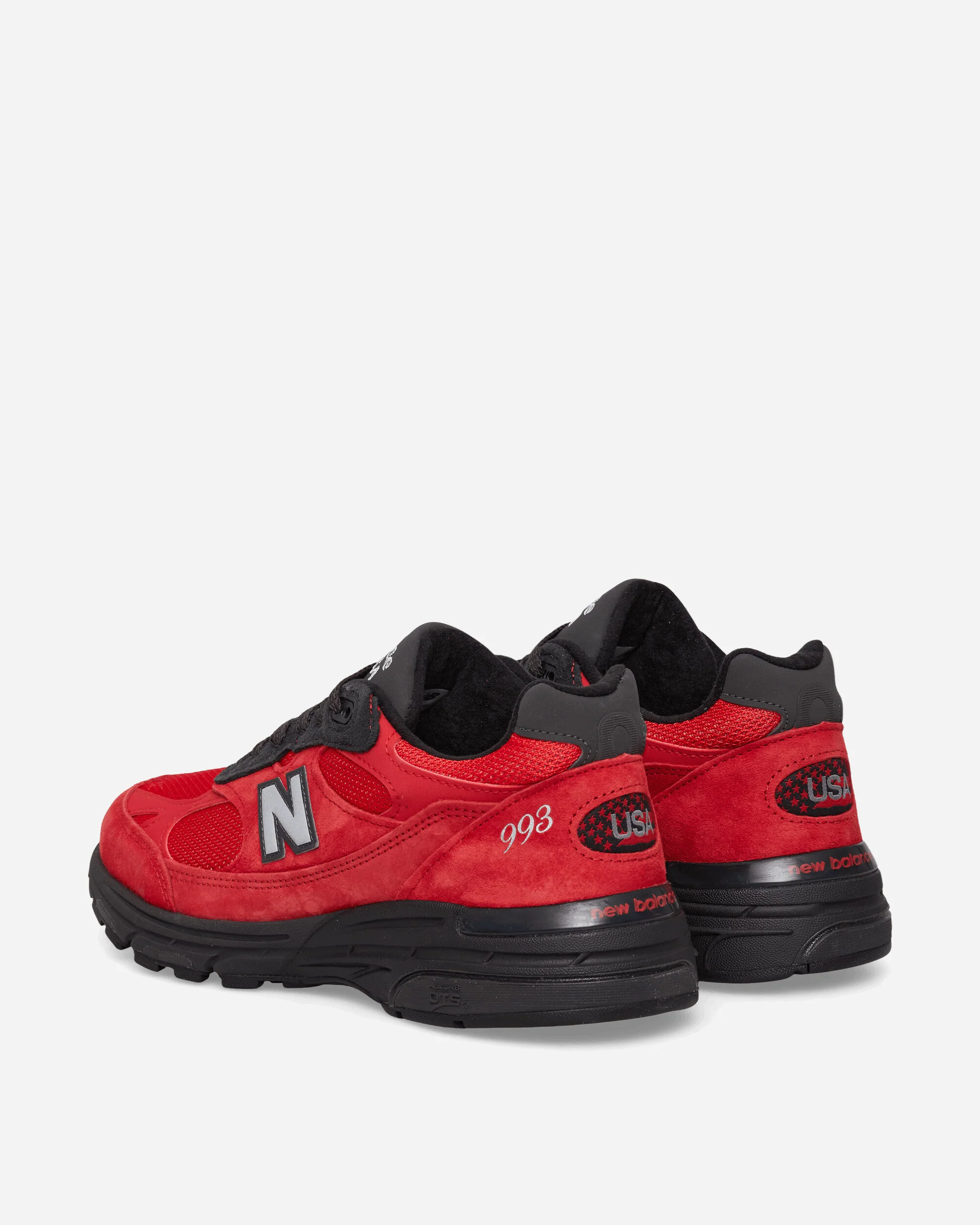 Made in USA 993 Sneakers Team Red / True Red / Black Cement - Image 4