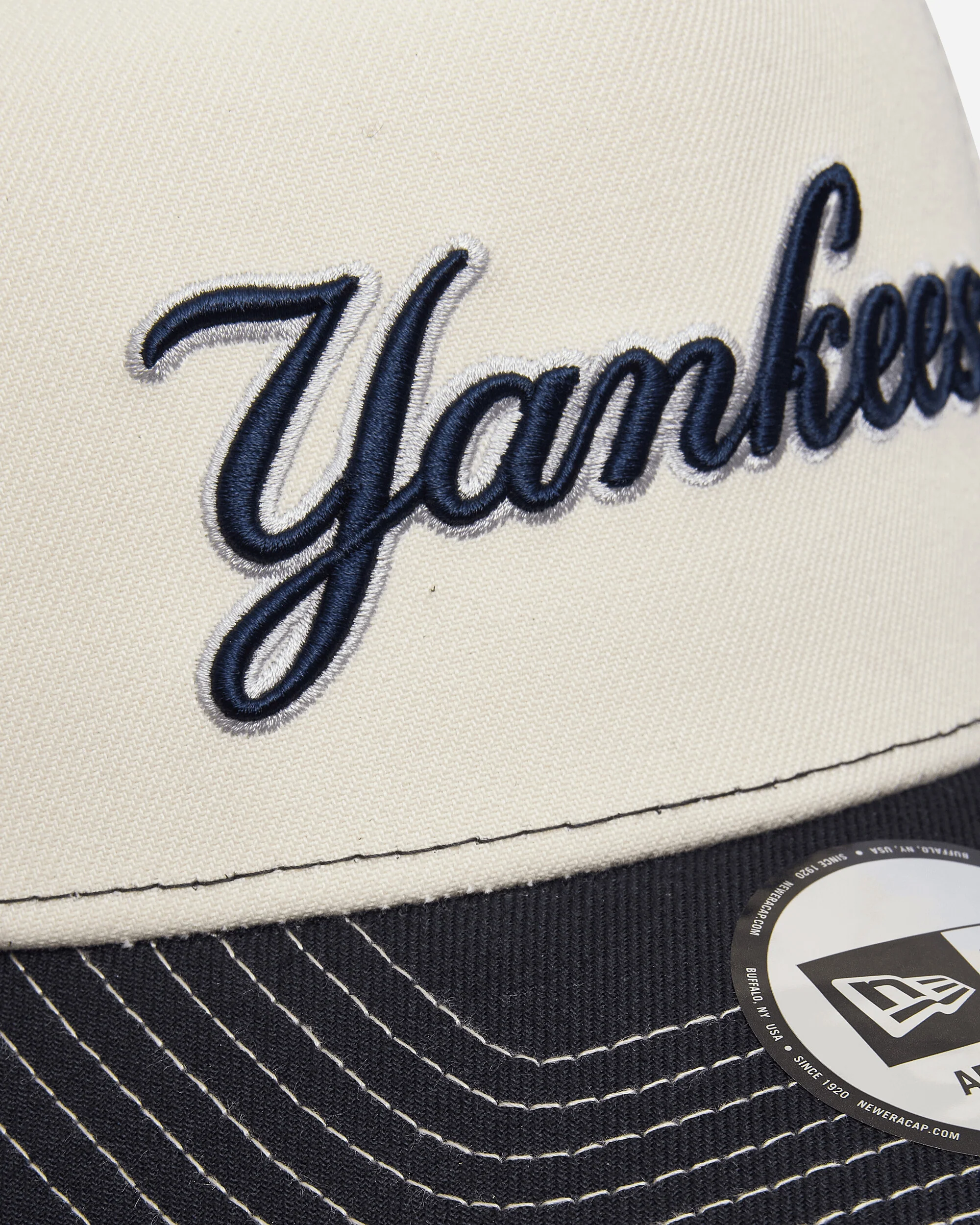 New York Yankees MLB City Icon 9FORTY E-Frame Adjustable Cap Cream - Image 6