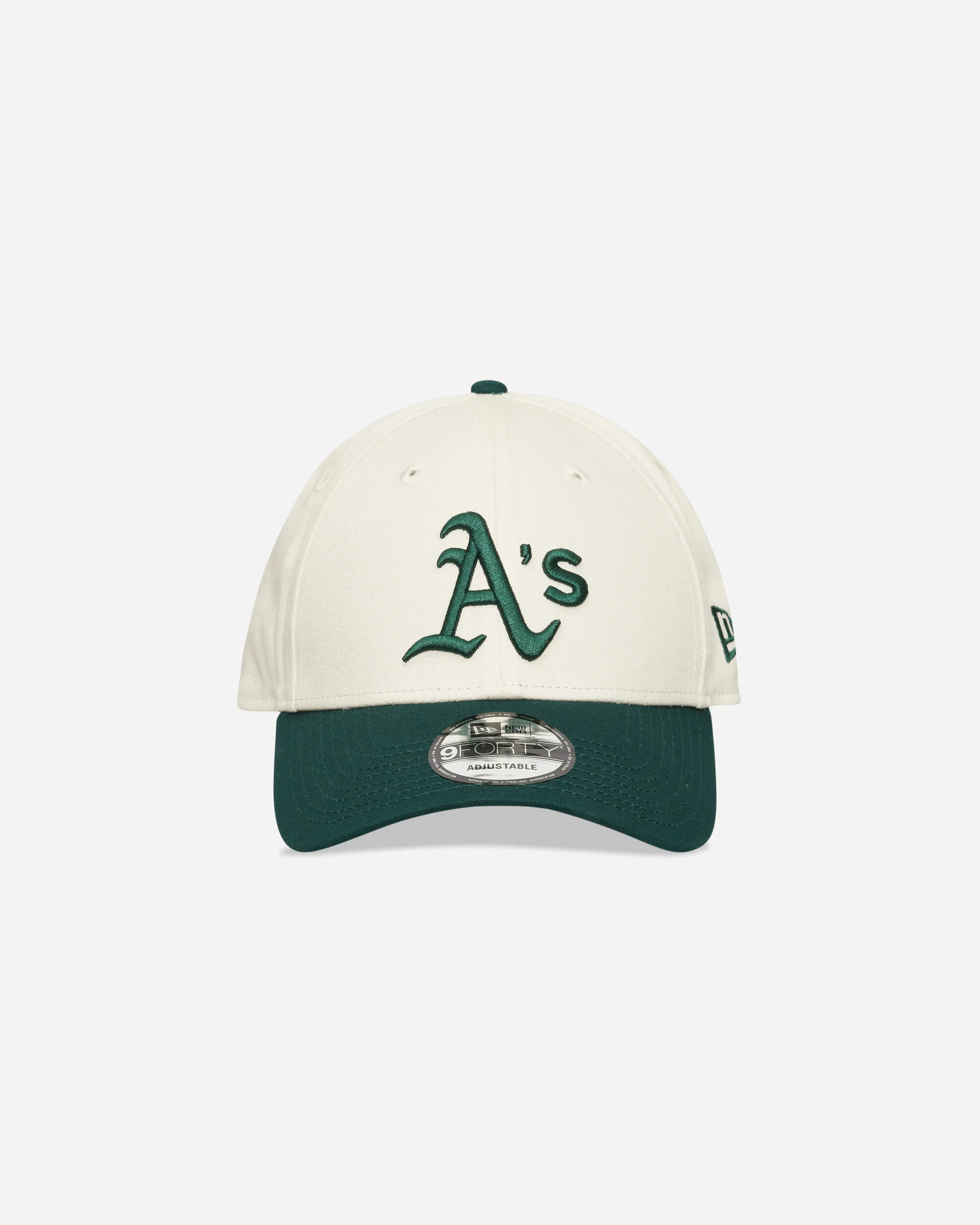 Oakland Athletics Colour Block 9FORTY Adjustable Cap Cream - Image 2