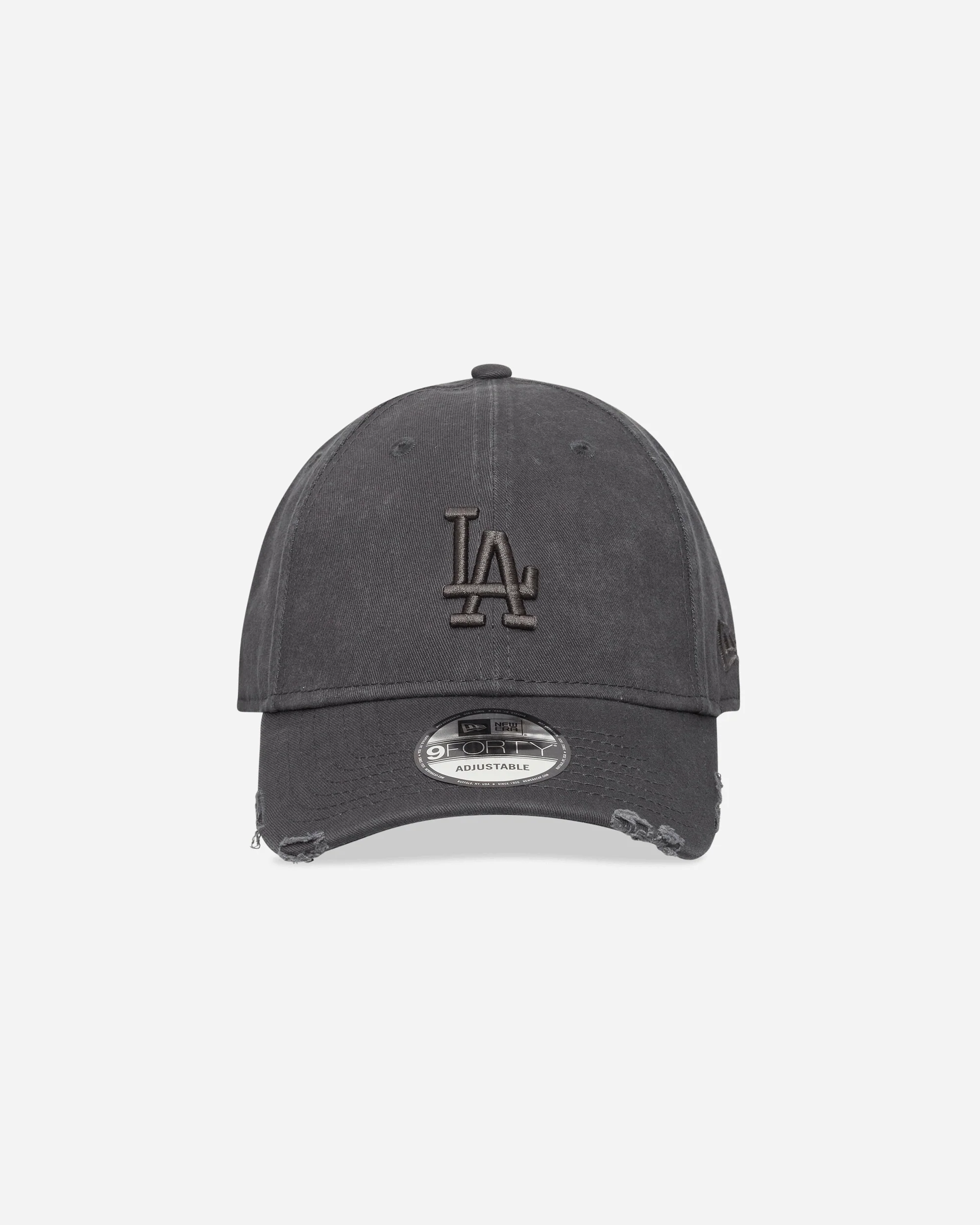 LA Dodgers MLB Washed Distressed 9FORTY Cap Charcoal - Image 2