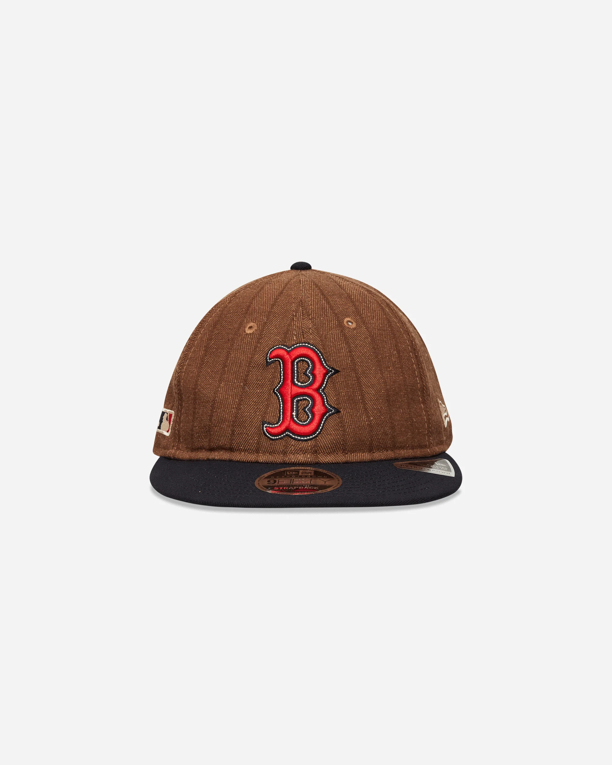 Boston Red Sox Three Looms x MLB Wool Pinstripe 9FIFTY Cap Dark Brown - Image 2