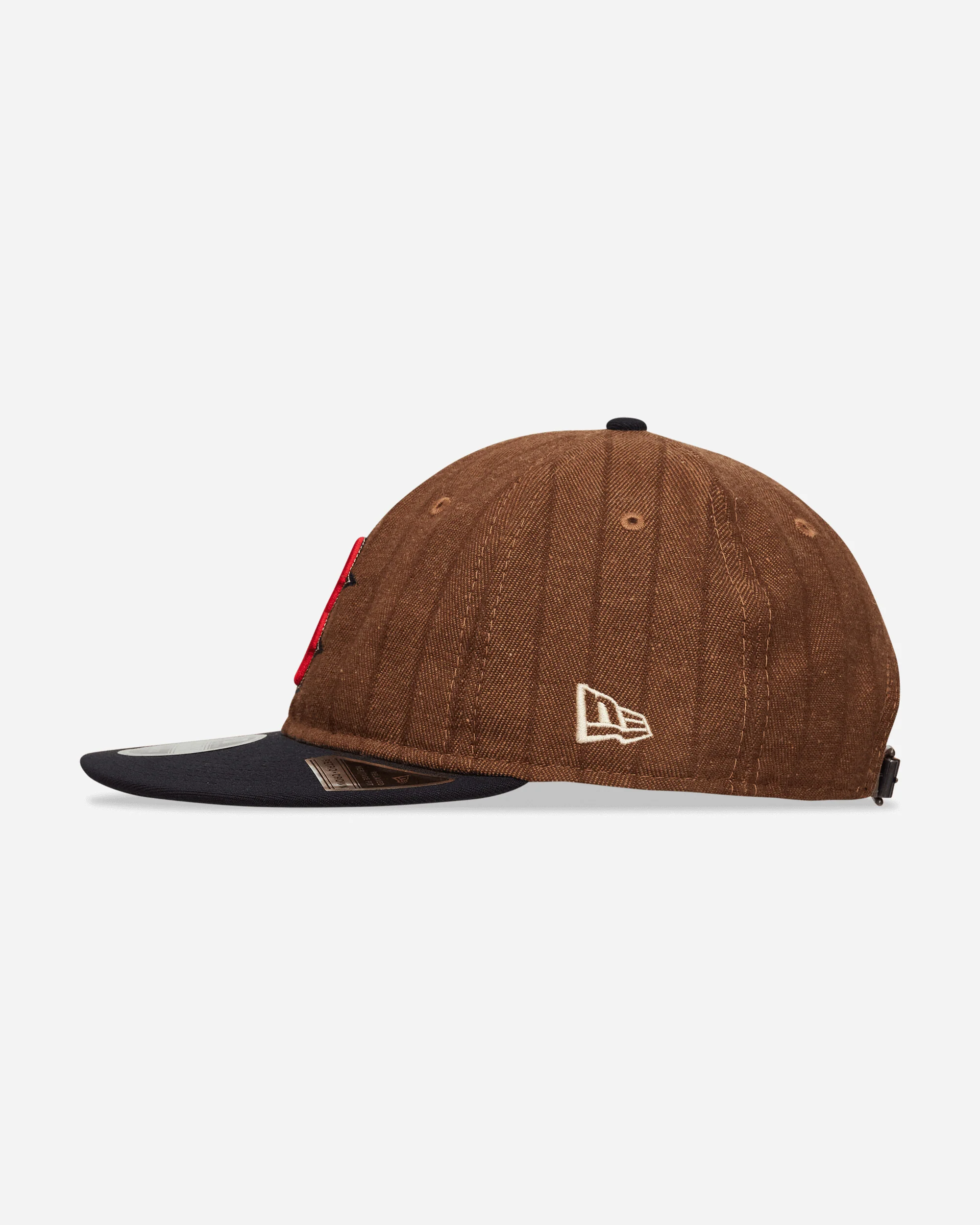 Boston Red Sox Three Looms x MLB Wool Pinstripe 9FIFTY Cap Dark Brown - Image 3