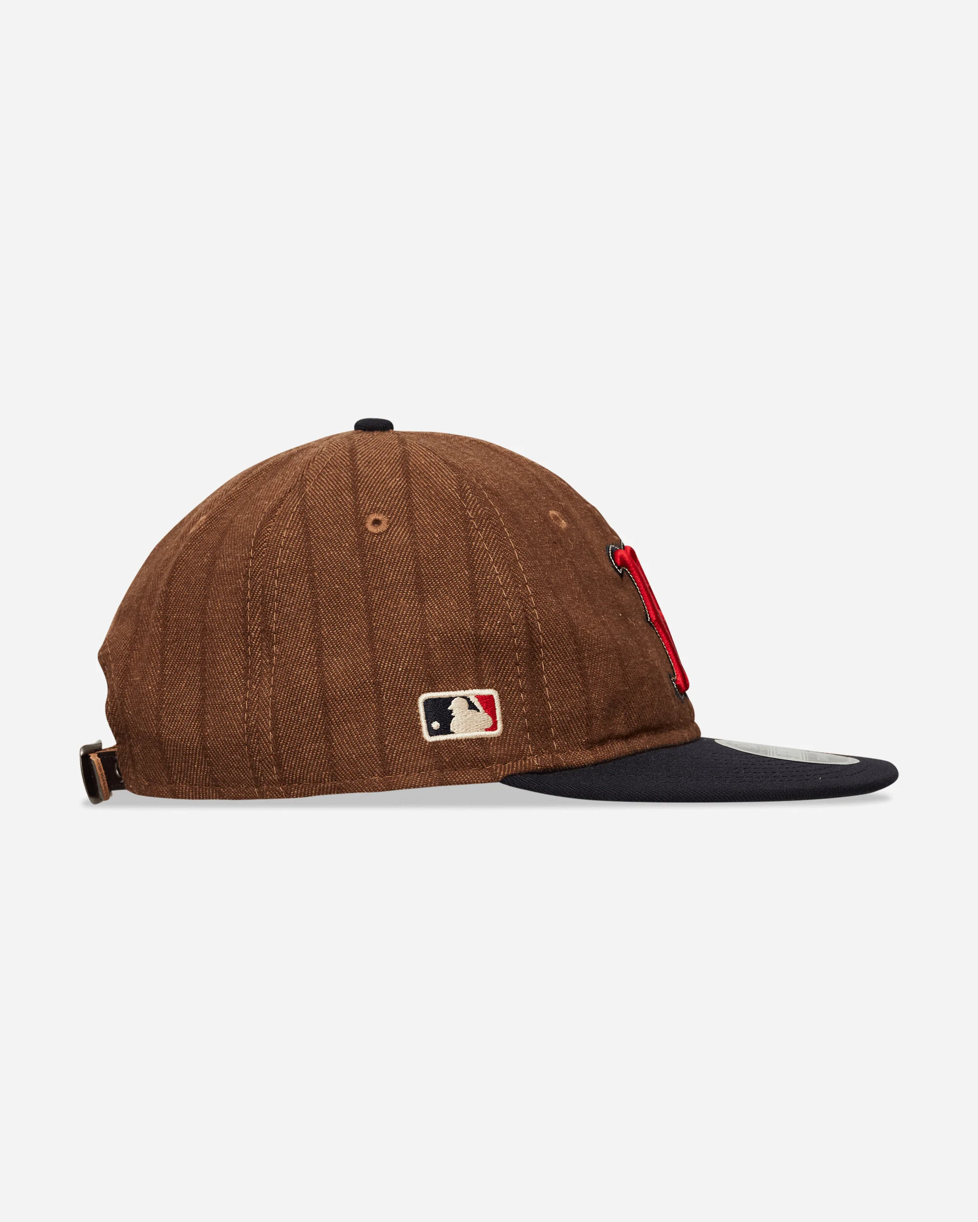 Boston Red Sox Three Looms x MLB Wool Pinstripe 9FIFTY Cap Dark Brown - Image 5