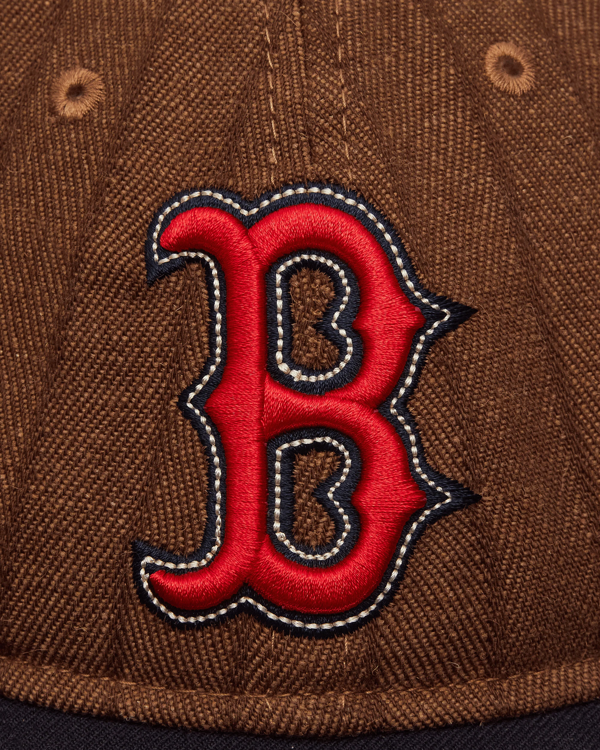 Boston Red Sox Three Looms x MLB Wool Pinstripe 9FIFTY Cap Dark Brown - Image 6